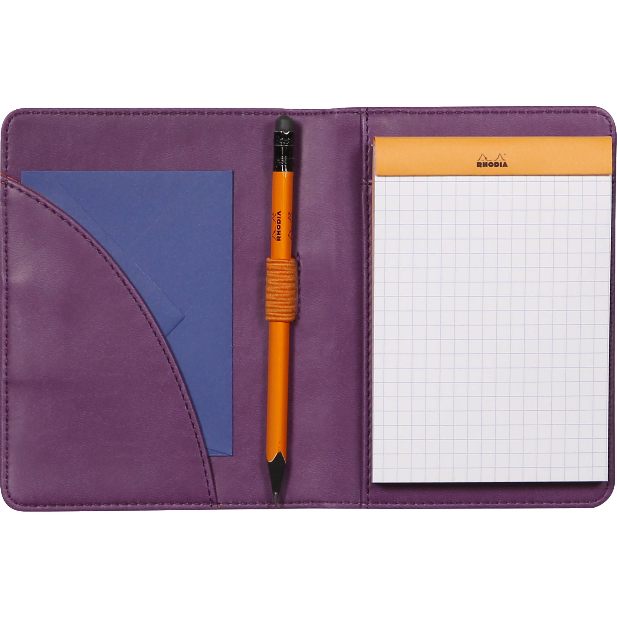 Rhodia Mappe für Block oder Notizheft B7, N°12 10,5x14 cm Violett 212006C
