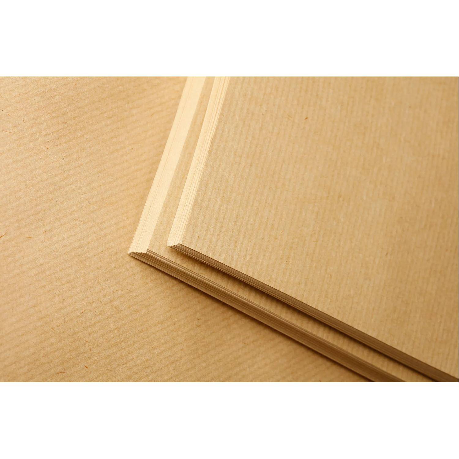 Clairefontaine Braunes Kraftpapier, Ries, gerippt, A2, 25 Bogen 120g 975003C
