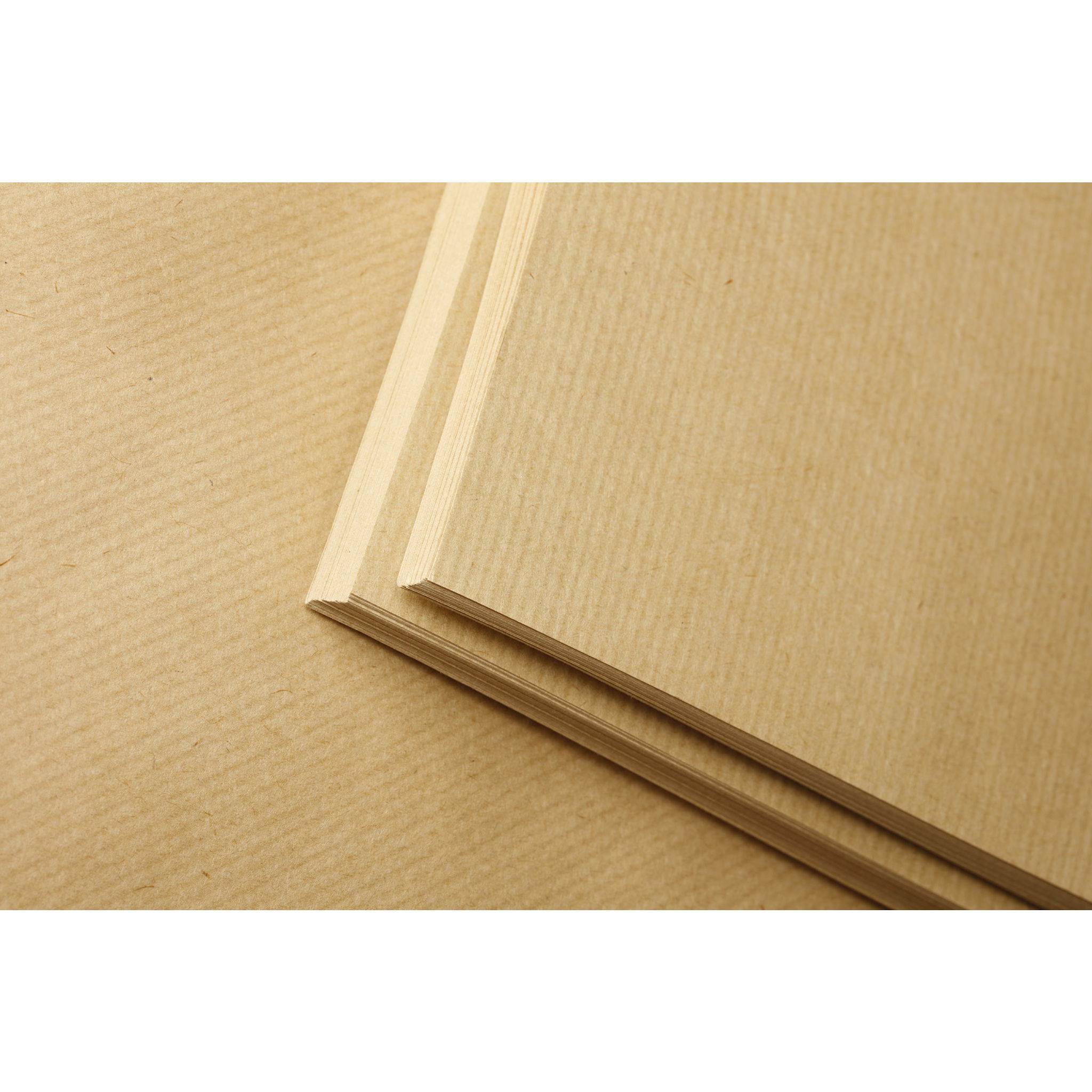 Clairefontaine Braunes Kraftpapier, Ries, gerippt, A2, 25 Bogen 120g 975003C