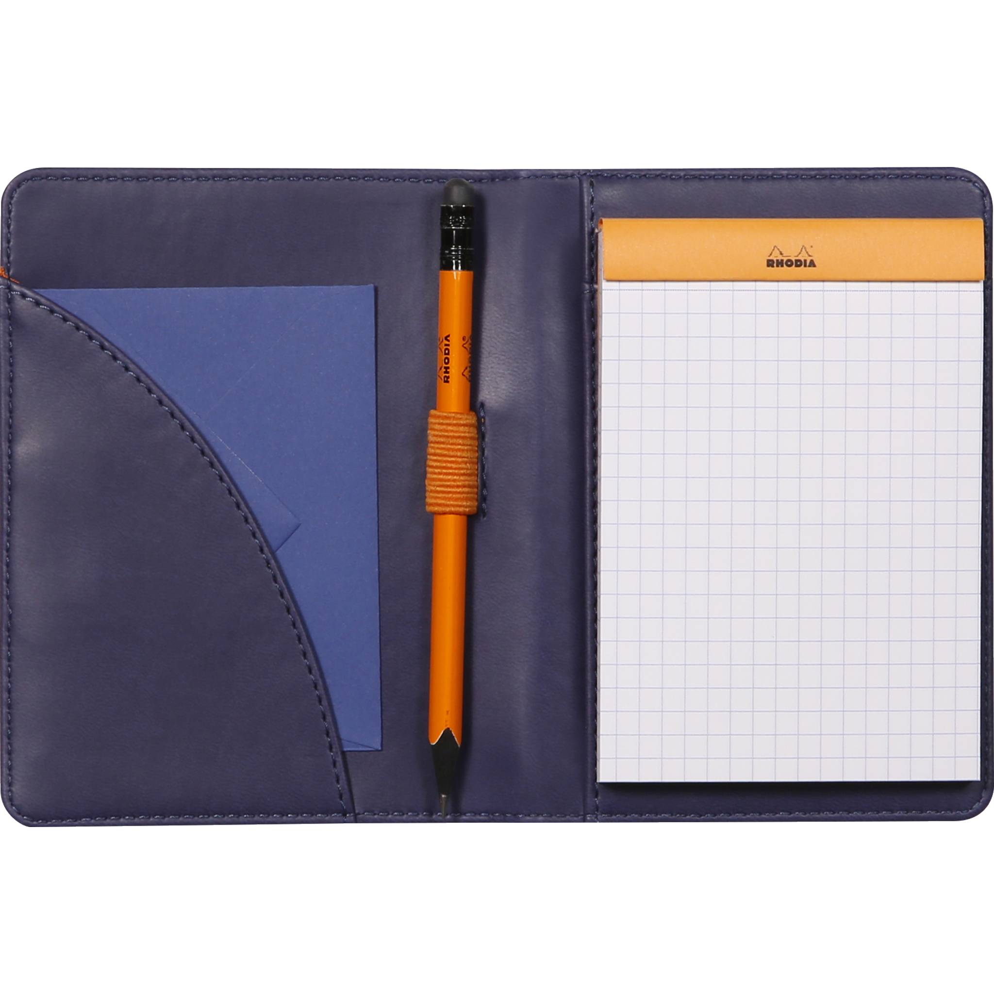 Rhodia Mappe Block oder Notizheft B7, N°12 10,5x14 cm Mitternachtsblau 212005C