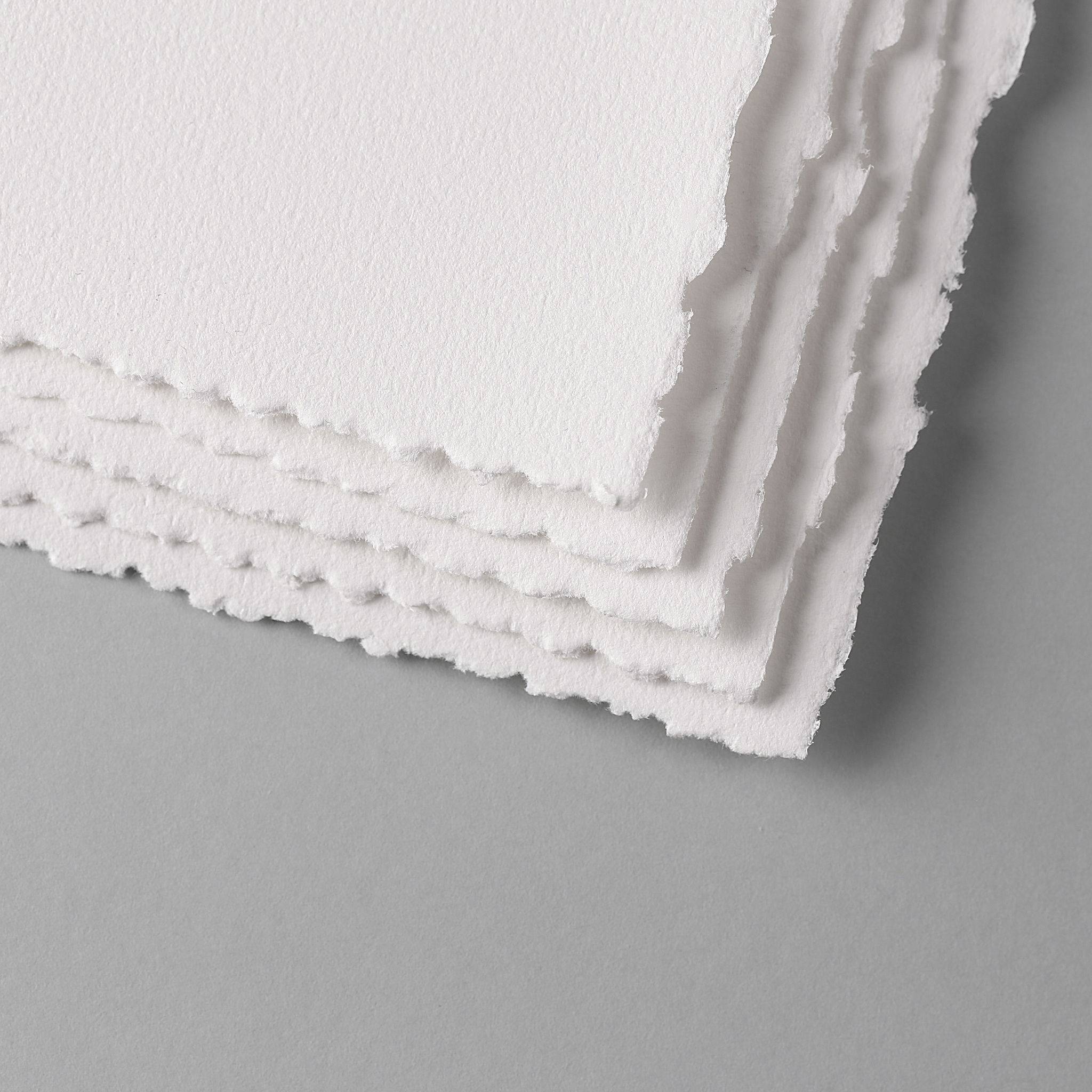 Clairefontaine Pack. 25 Bogen Aquarellpapier mit Büttenrand 56x76cm weiß 975521C