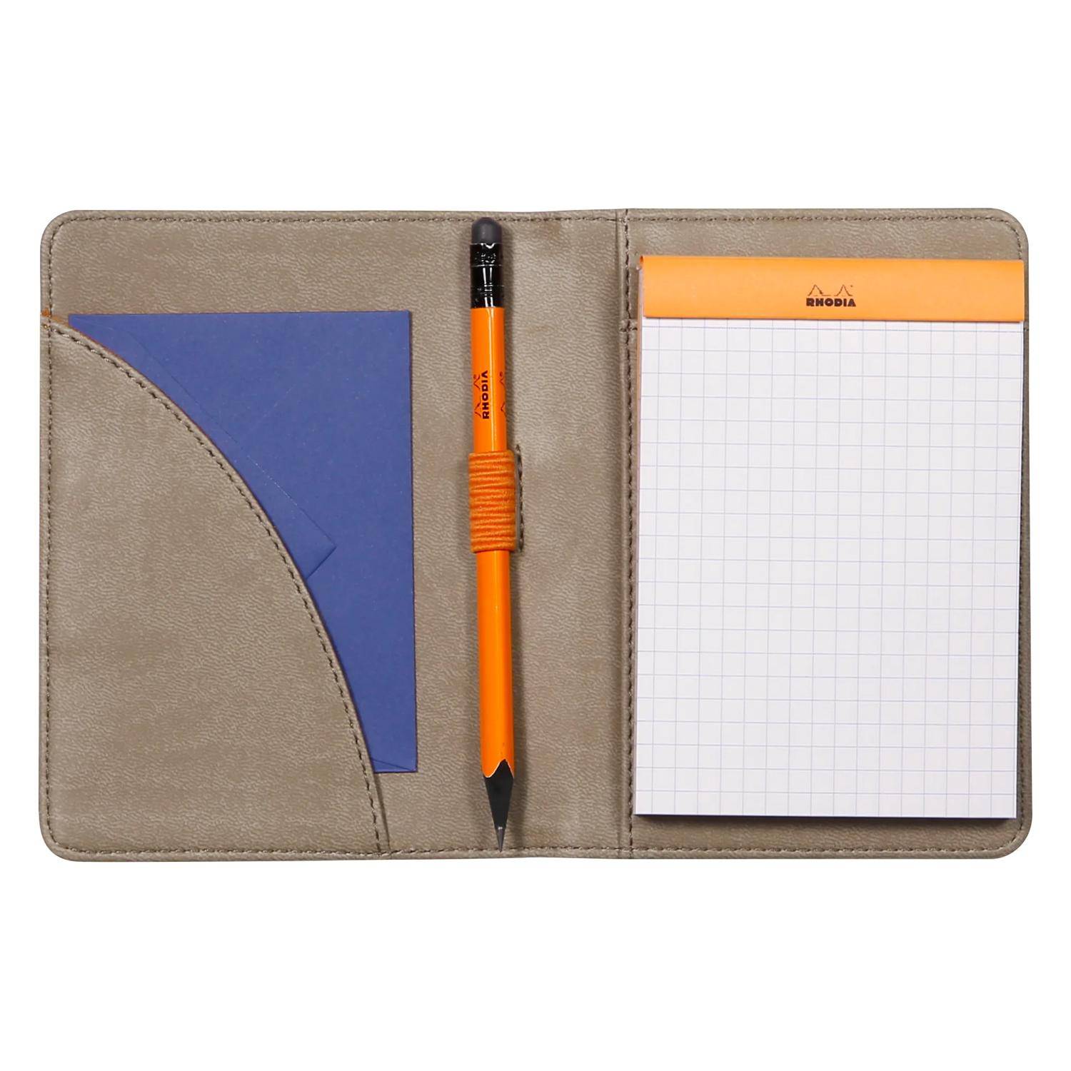 Rhodia Rhodiarama Mappe Block oder Notizheft B7, N°12 10,5x14 cm Taupe 212002C