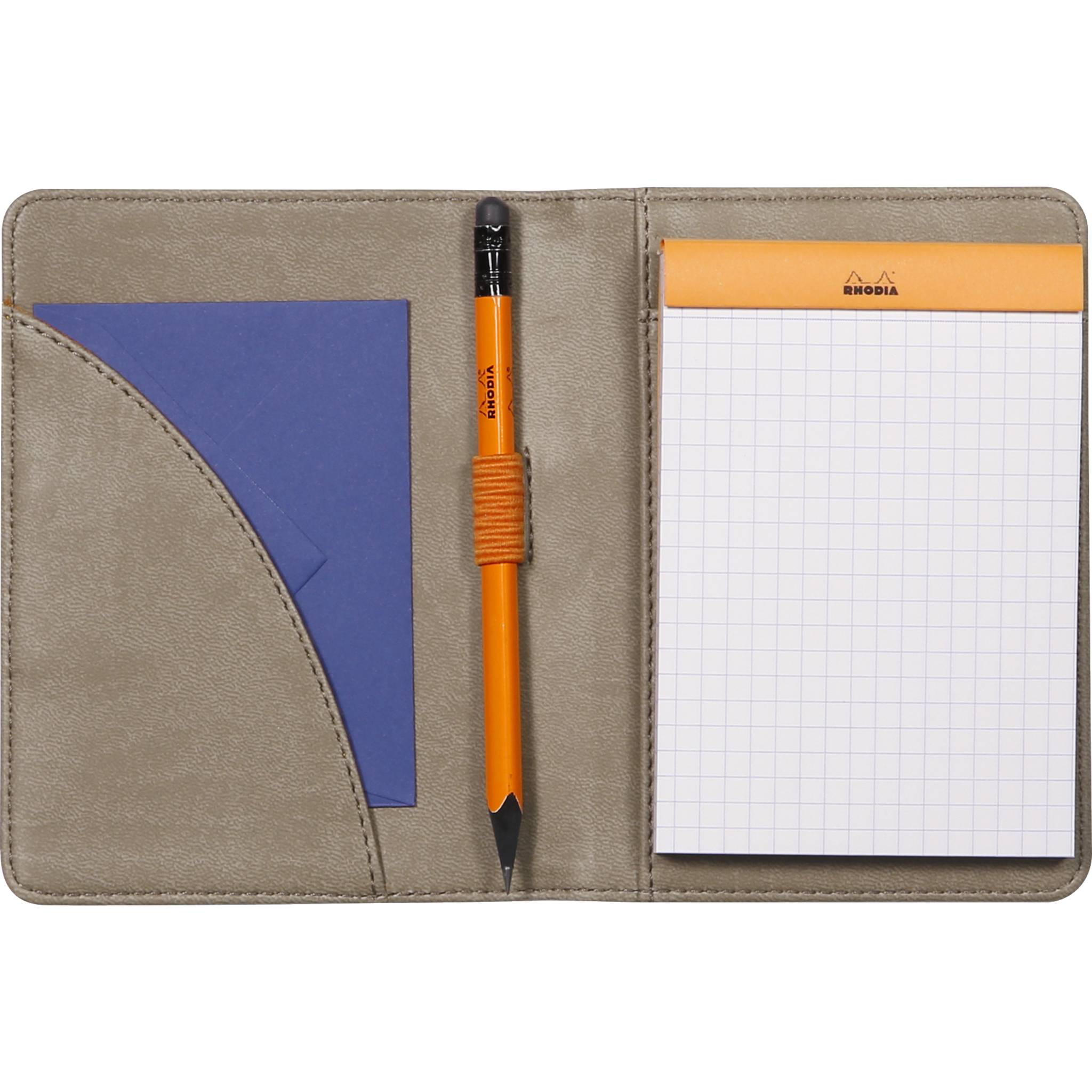 Rhodia Rhodiarama Mappe Block oder Notizheft B7, N°12 10,5x14 cm Taupe 212002C