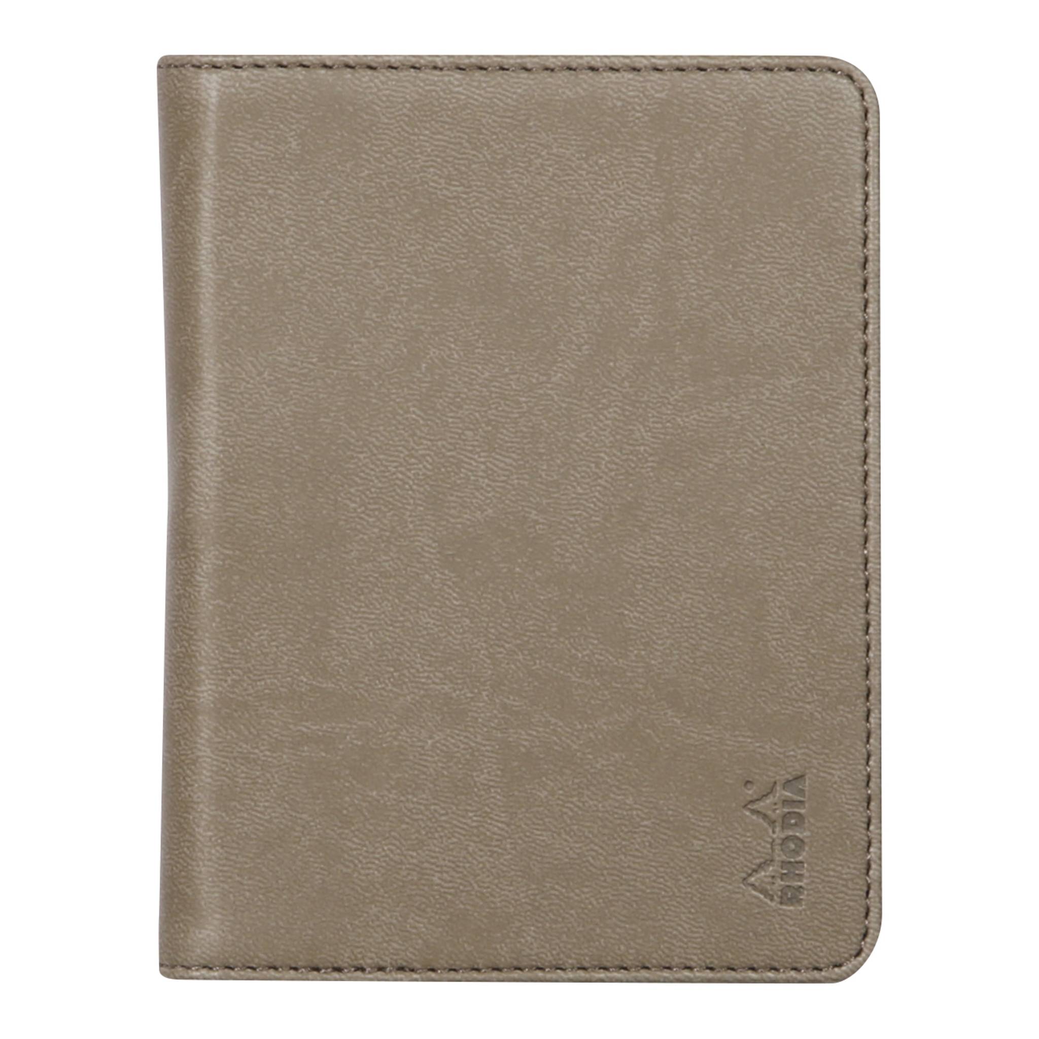 Rhodia Rhodiarama Mappe Block oder Notizheft B7, N°12 10,5x14 cm Taupe 212002C