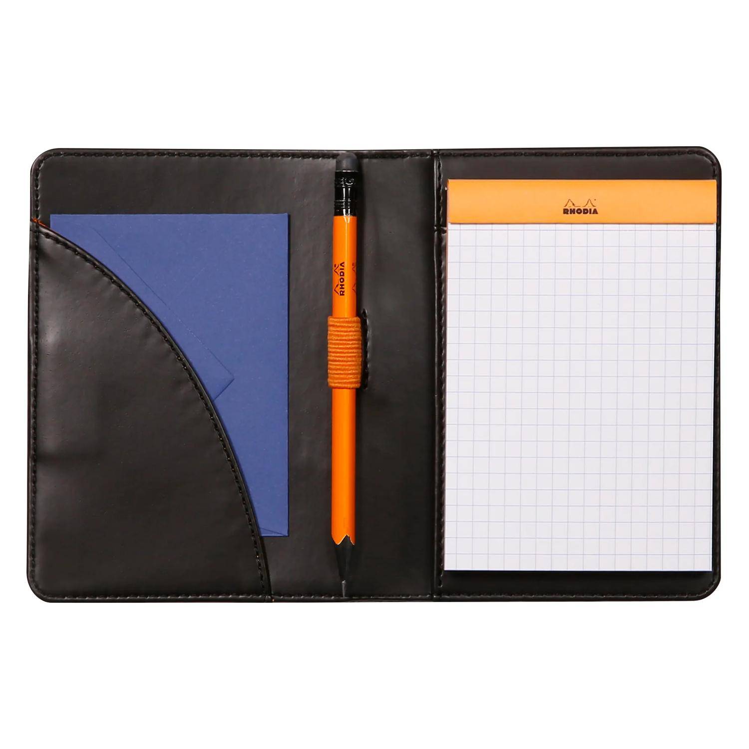 Rhodia Mappe für Block oder Notizheft B7, N°12 10,5x14 cm Schwarz 212001C