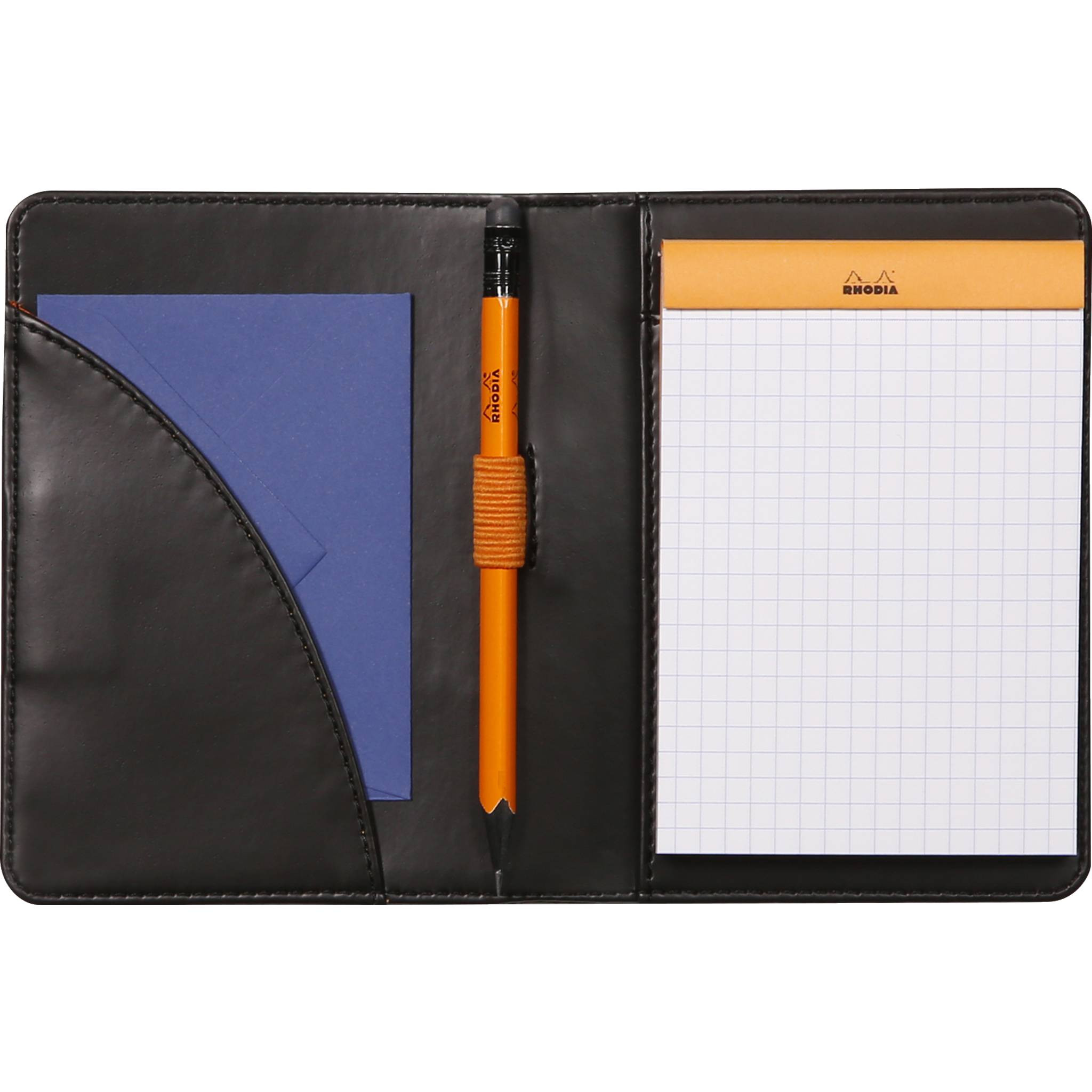 Rhodia Mappe für Block oder Notizheft B7, N°12 10,5x14 cm Schwarz 212001C