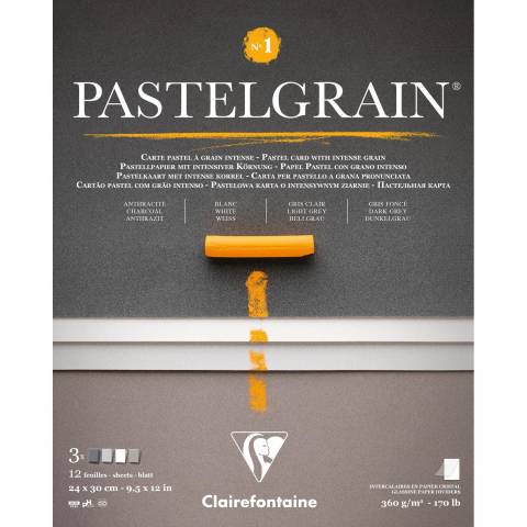 Clairefontaine Block PastelGrain n°1 24x30 cm 12 Blatt, 360g 976058C