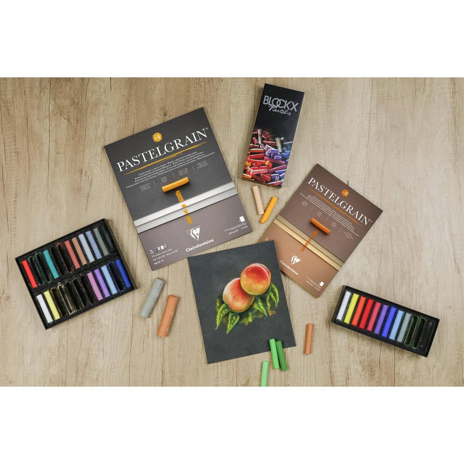 Clairefontaine Block PastelGrain n°1 30x40 cm 12 Blatt, 360g 976059C