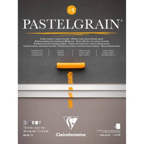 Clairefontaine Block PastelGrain n°1 18x24 cm 12 Blatt, 360g 976057C