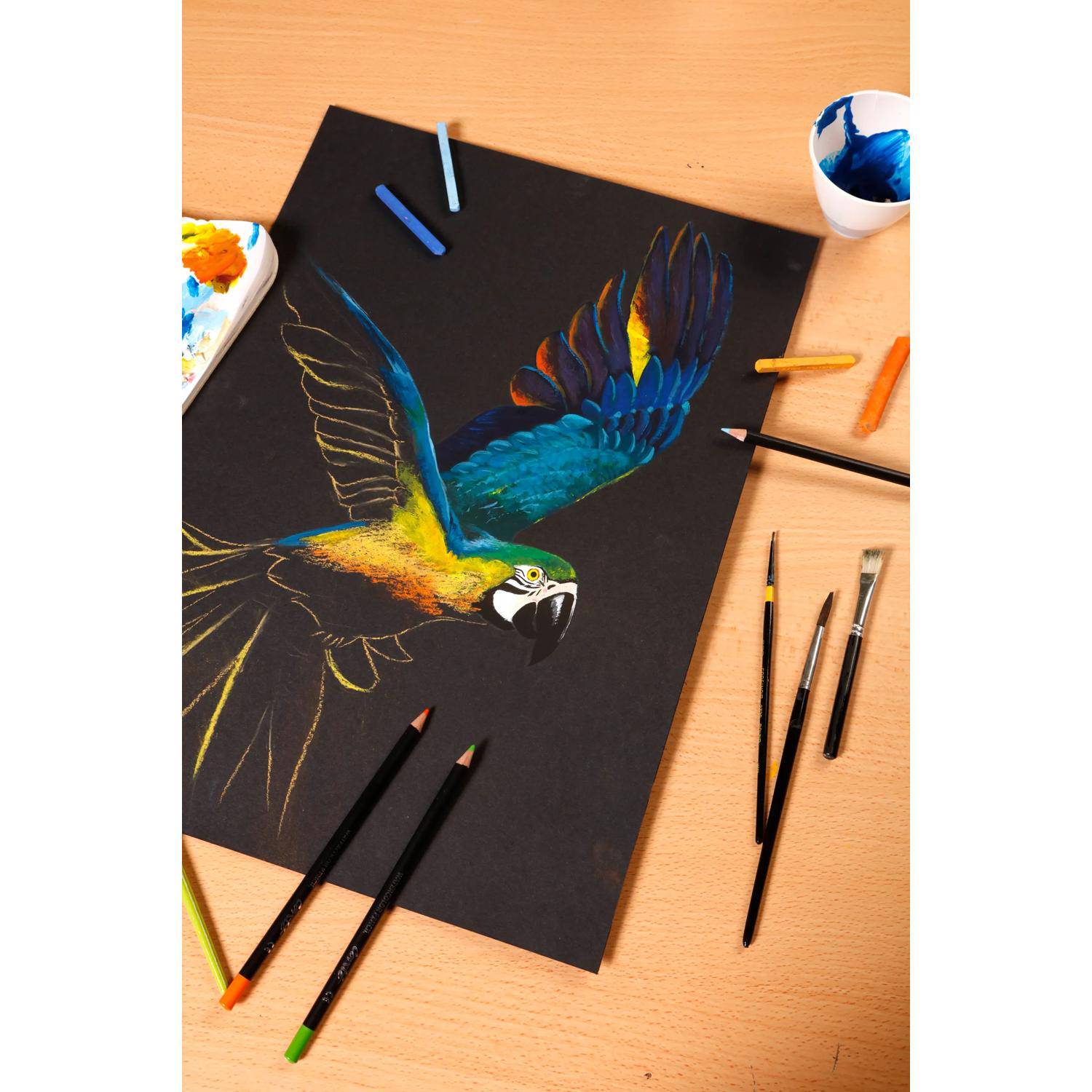 Clairefontaine PaintON, Rolle 1,3x10 m, 250g, schwarz - Schwarz 975161C