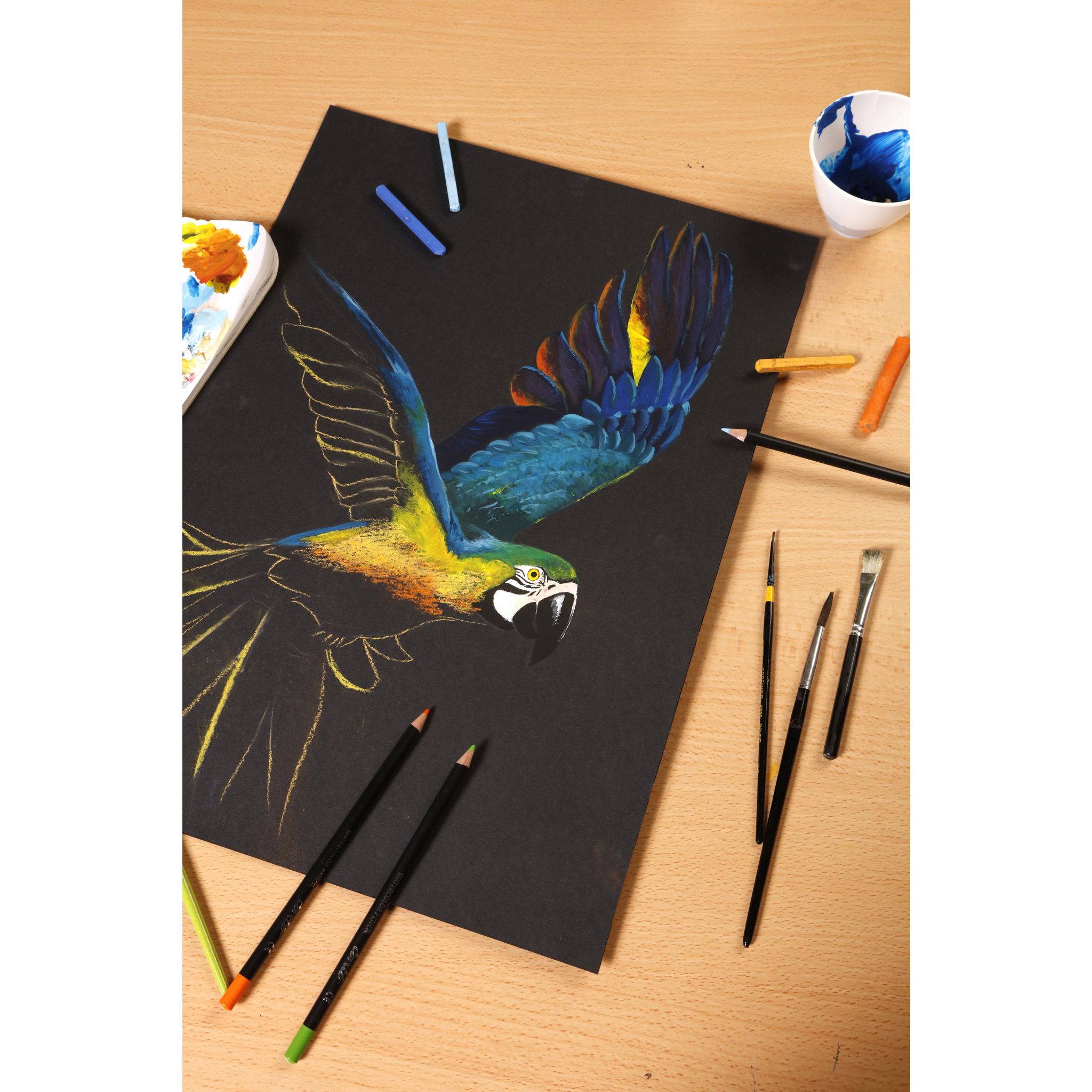 Clairefontaine PaintON, Rolle 1,3x10 m, 250g, schwarz - Schwarz 975161C