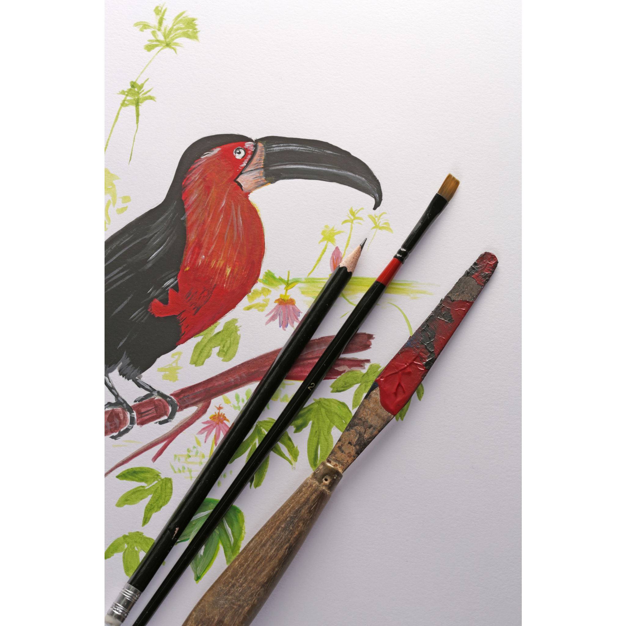 Clairefontaine PaintON Blanc, Rolle 1,3x10 m, 250g weiß Mixed Media Weiß 975166C