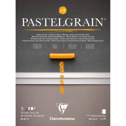 Clairefontaine Block PastelGrain n°1 30x40 cm 12 Blatt, 360g 976059C