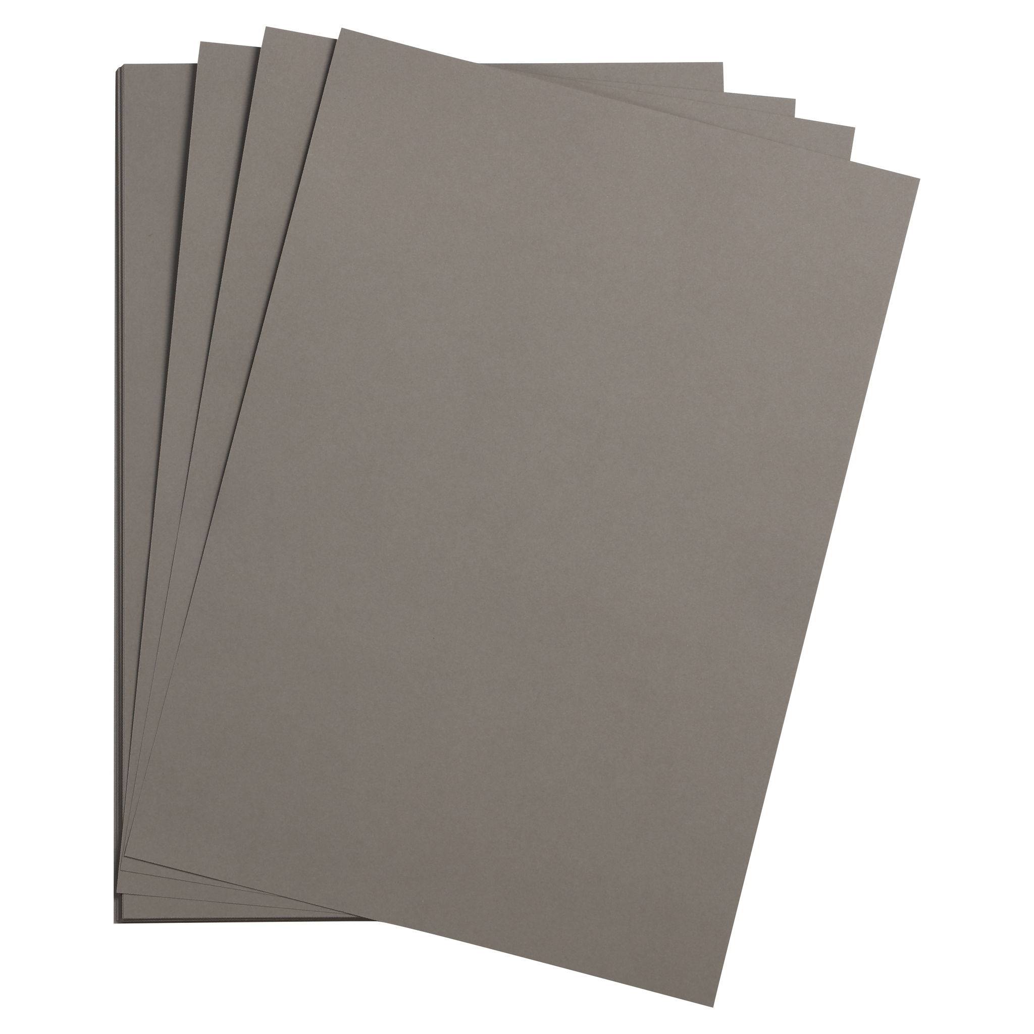 Bastelkarton Maya 185g/qm A3 VE=25 Blatt grau