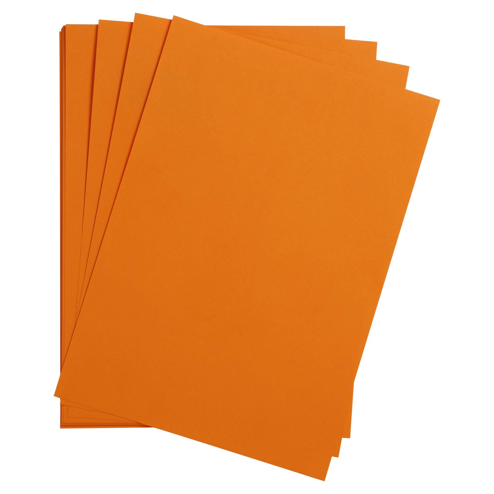 Clairefontaine Maya Bastelkarton 50x70cm 185g 25 Bogen - Clementine 975466C