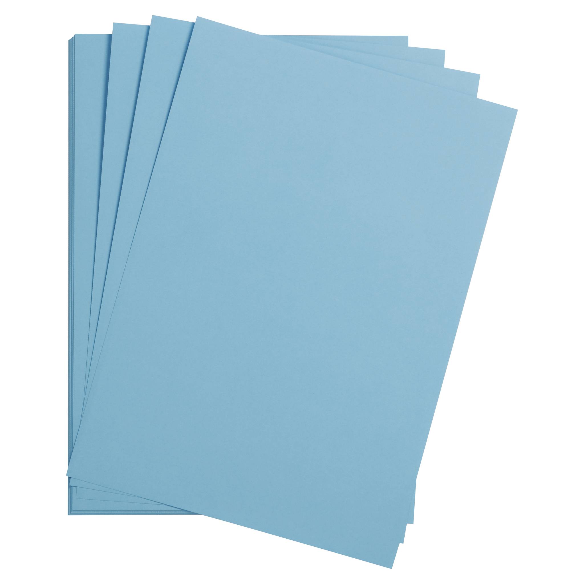 Clairefontaine Maya Fotokarton 50x70cm 270g 125 Bogen - Himmelblau 397271C