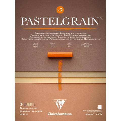 Clairefontaine Block PastelGrain n°2 30x40 cm 12 Blatt, 360g 976062C