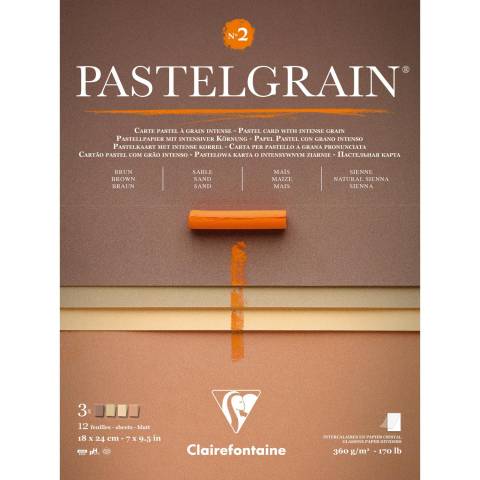 Clairefontaine Block PastelGrain n°2 18x24 cm 12 Blatt, 360g 976060C