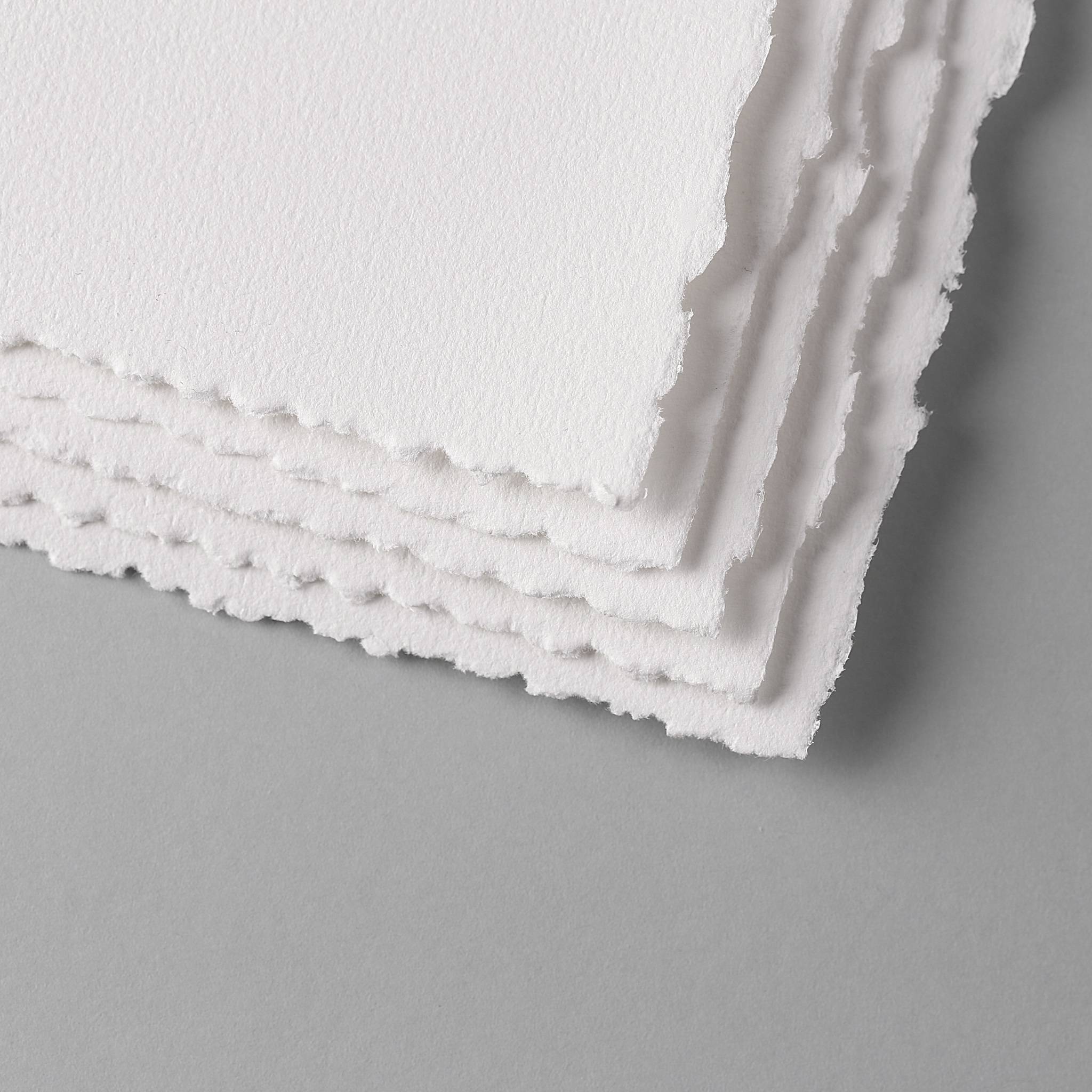 Clairefontaine Pack. 3 Bogen Aquarellpapier mit Büttenrand, 56x76cm weiß 975518C