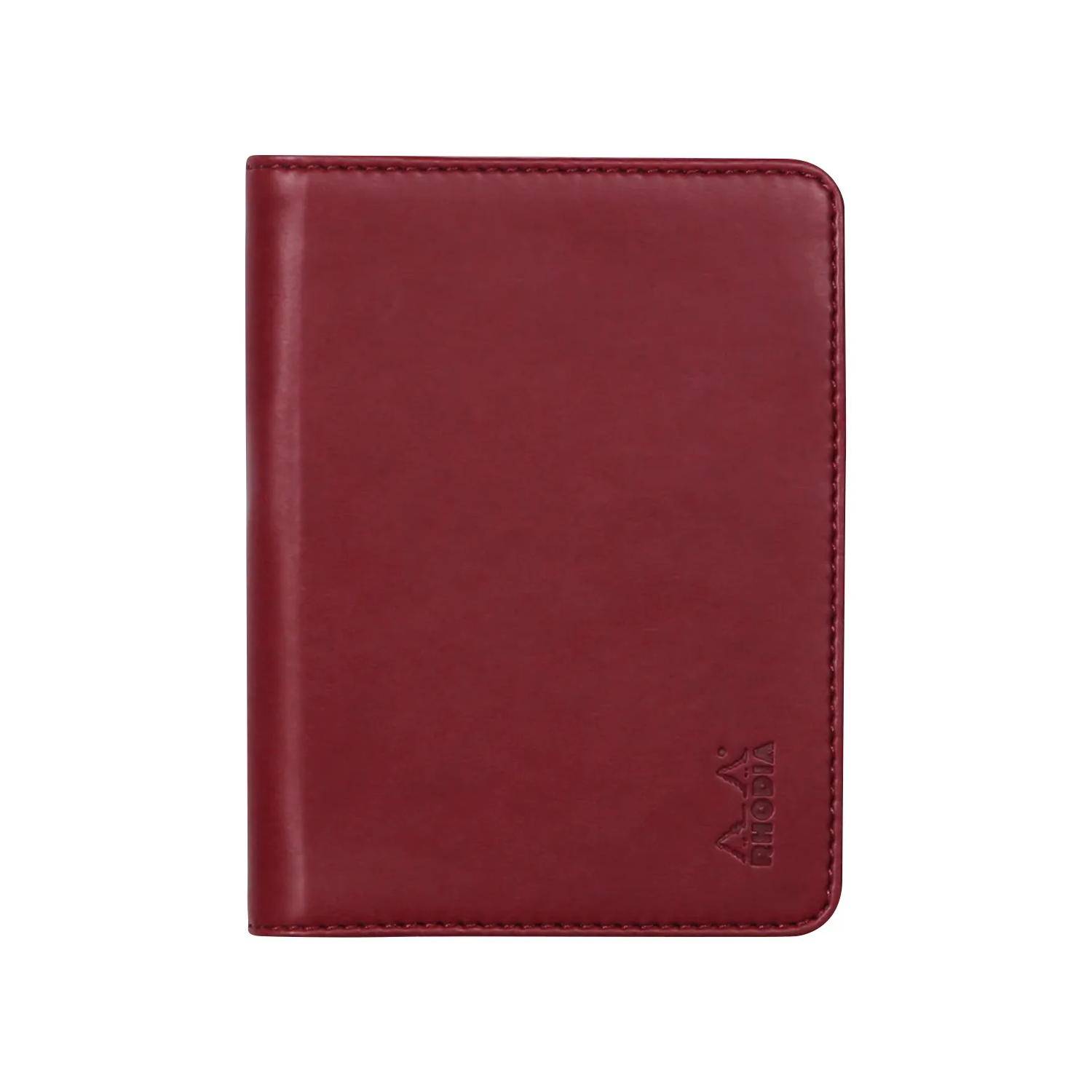 Rhodia Mappe für Block oder Notizheft A7, N°11 9,5x12,5 cm Weinrot 211008C