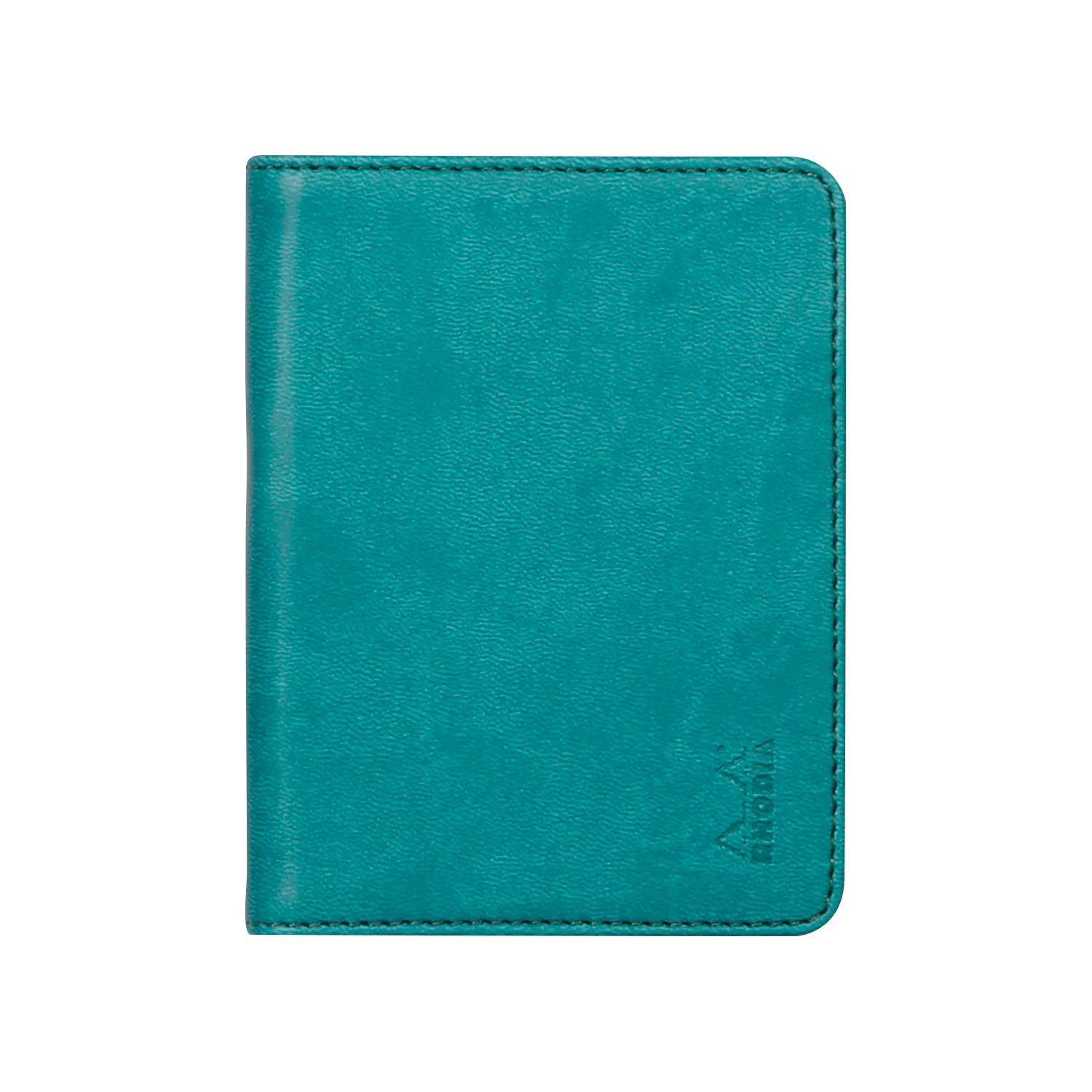 Rhodia Mappe für Block oder Notizheft A7, N°11 9,5x12,5 cm Pfaugrün 211004C