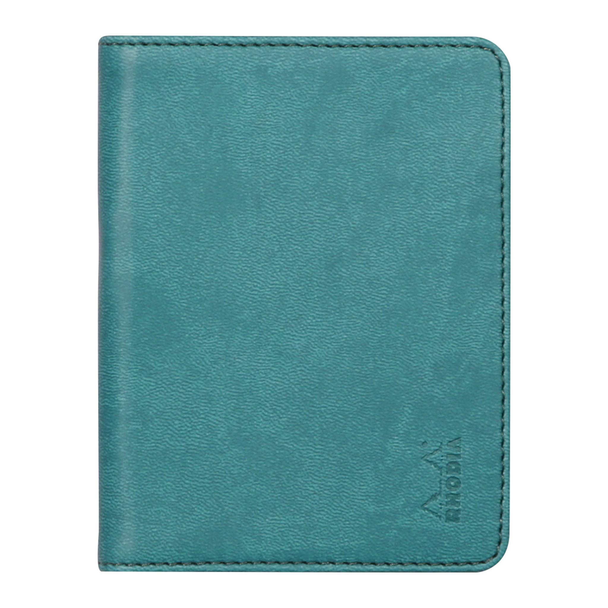 Rhodia Mappe für Block oder Notizheft A7, N°11 9,5x12,5 cm Pfaugrün 211004C