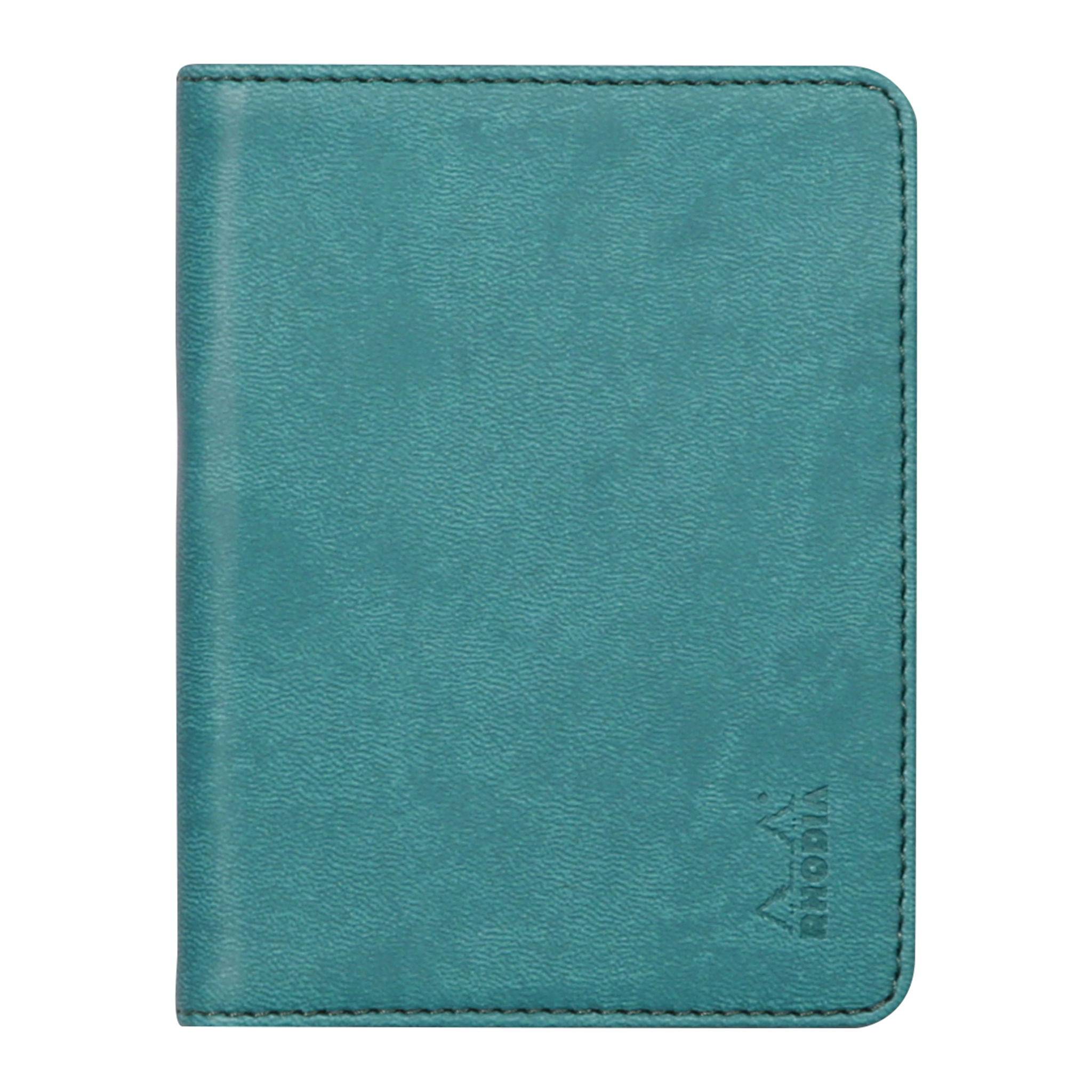 Rhodia Mappe für Block oder Notizheft A7, N°11 9,5x12,5 cm Pfaugrün 211004C