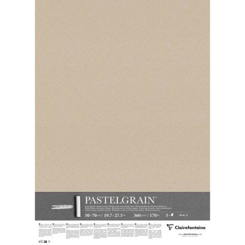 Clairefontaine PastelGrain 50x70cm 5 Bogen 360g - Sand 976070C