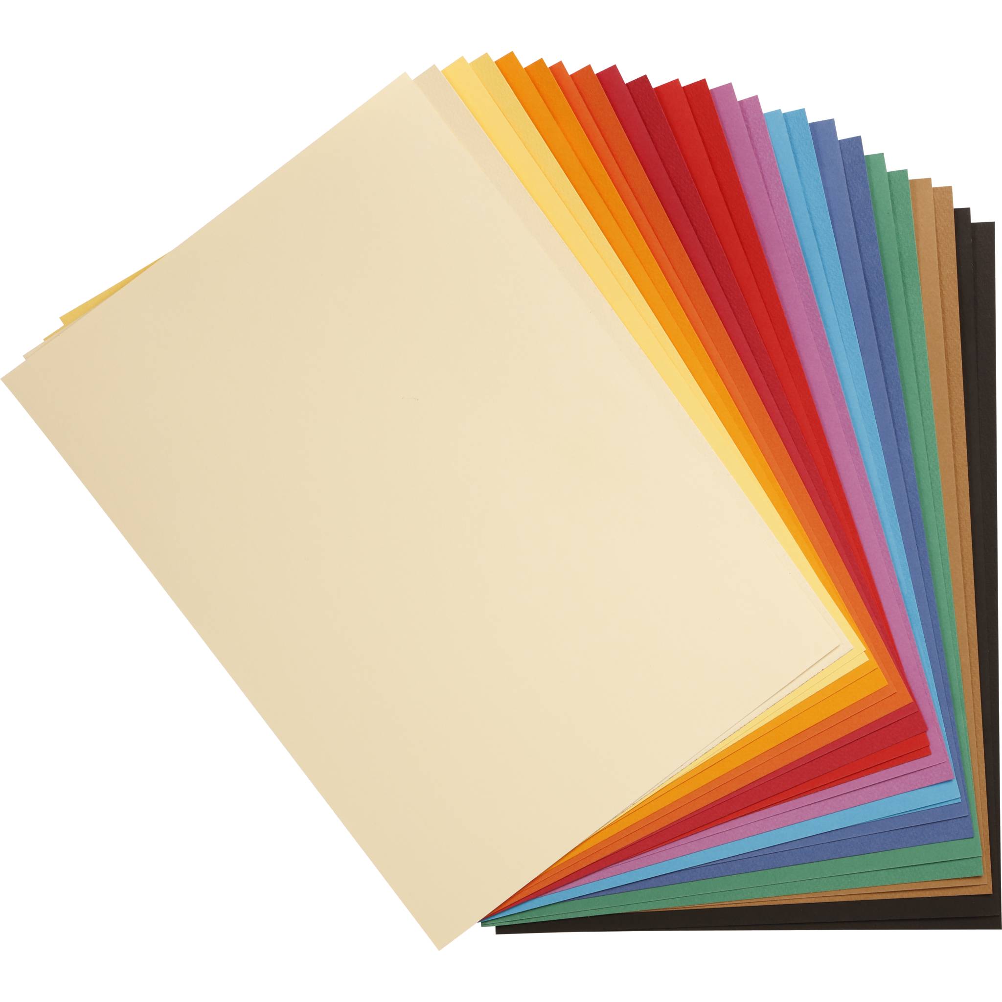 Clairefontaine Zeichenpapier 50x65cm 24 Blatt Lebendige Farben sortiert 960252C