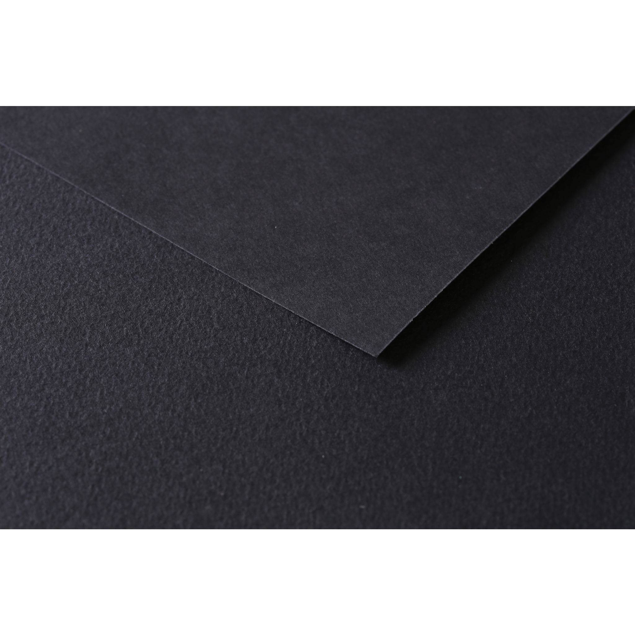 Clairefontaine Zeichenpapier Tulipe 50x65 cm 160g, Packung 25 Bl Schwarz 960170C