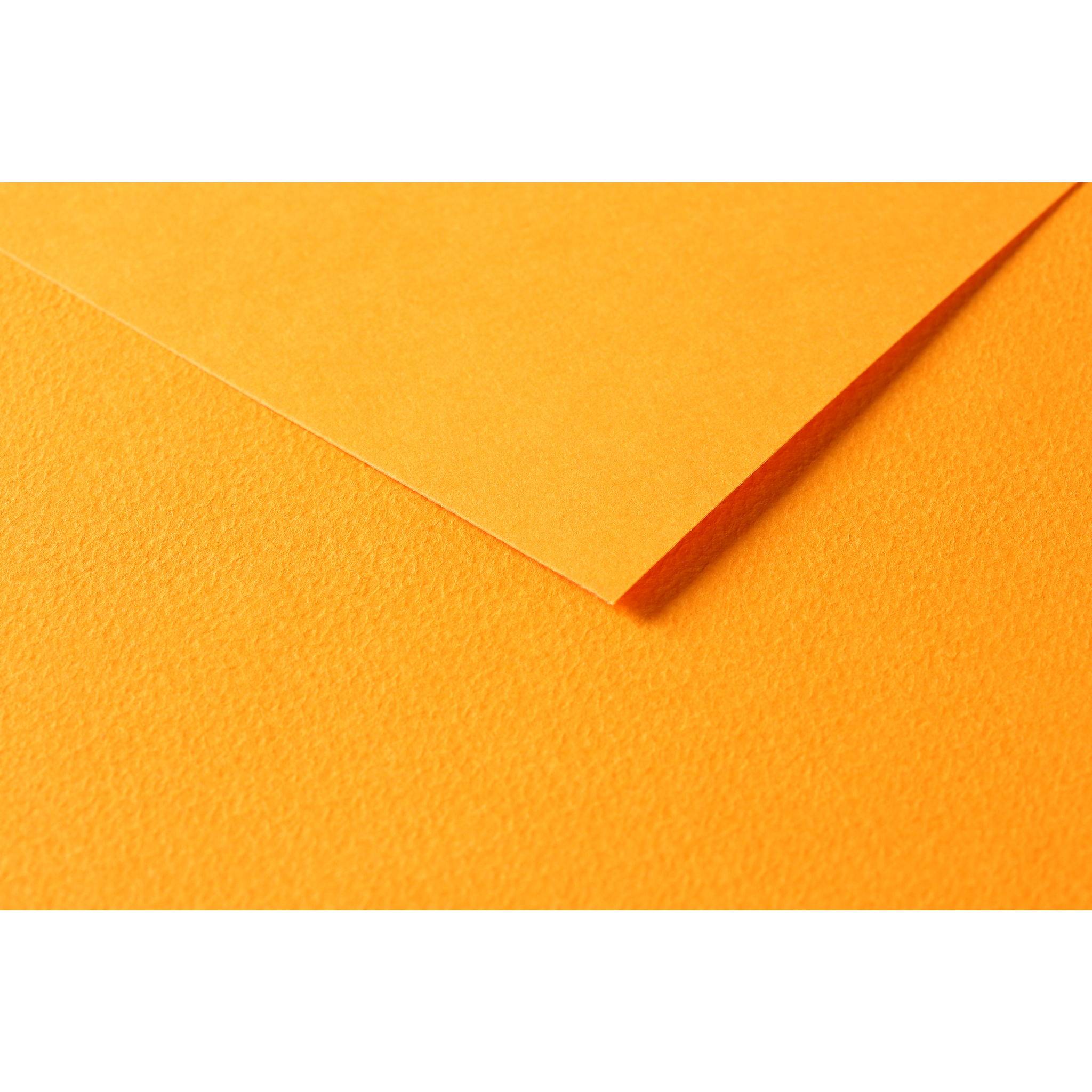 Clairefontaine Zeichenpapier Tulipe A3 160g, Pkg 50 Bl Leuchtend Orange 960573C
