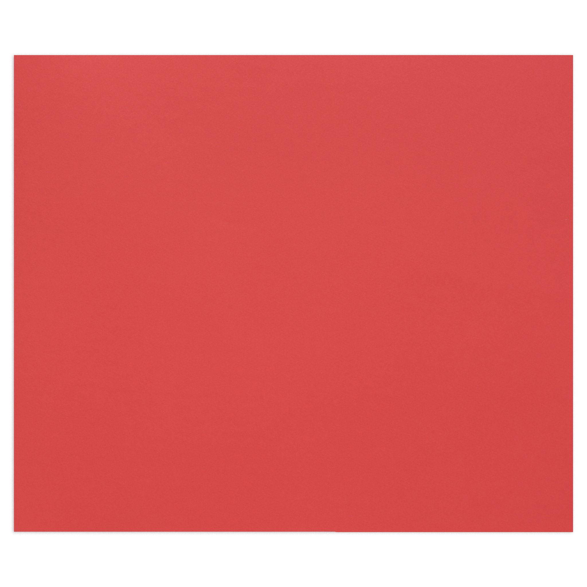 Clairefontaine Zeichenpapier Tulipe 50x65 cm, Packung mit 50 Bl Mohnrot| 960274C