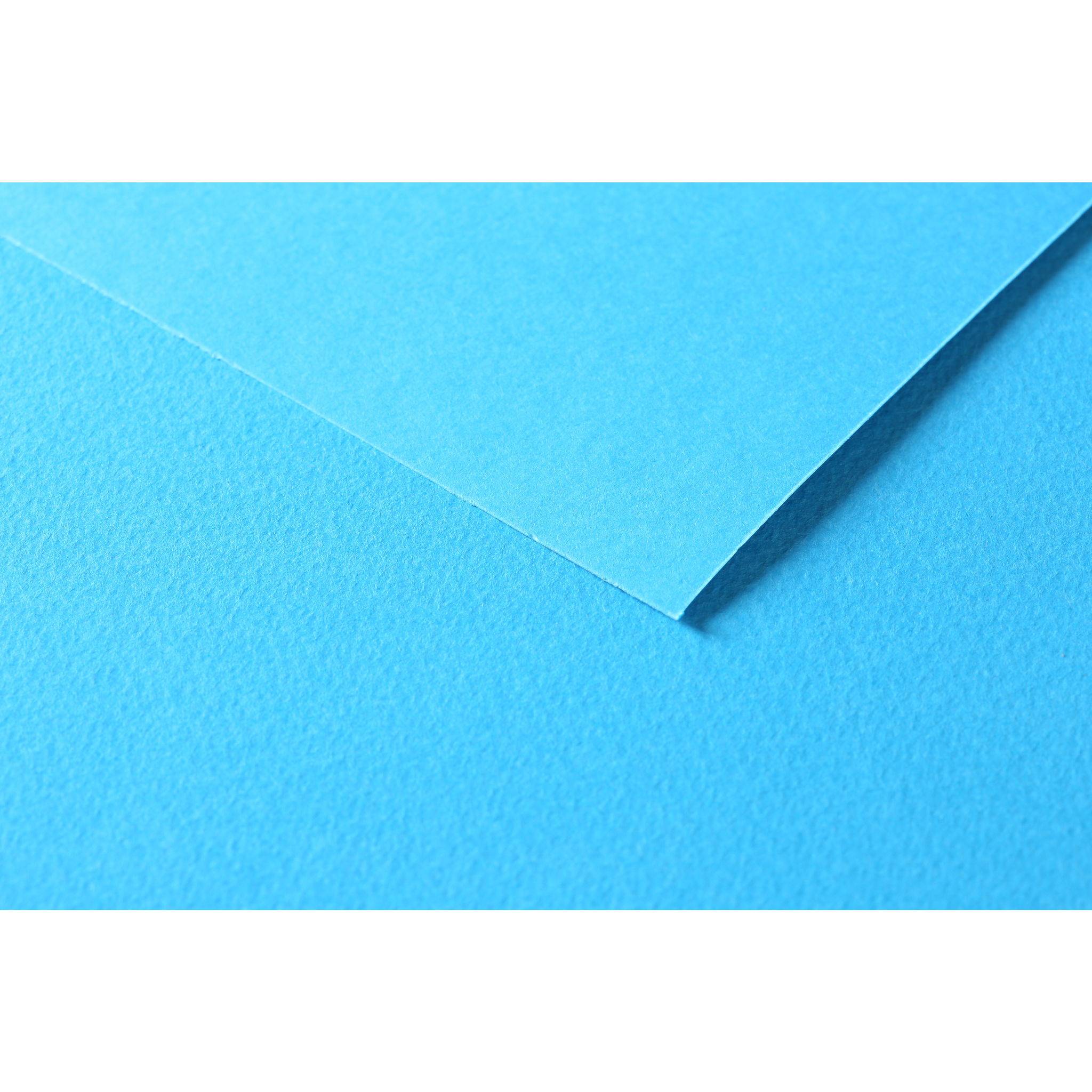 Clairefontaine Zeichenpapier Tulipe 50x65 cm, Packung mit 50 Bl Türkis 960279C
