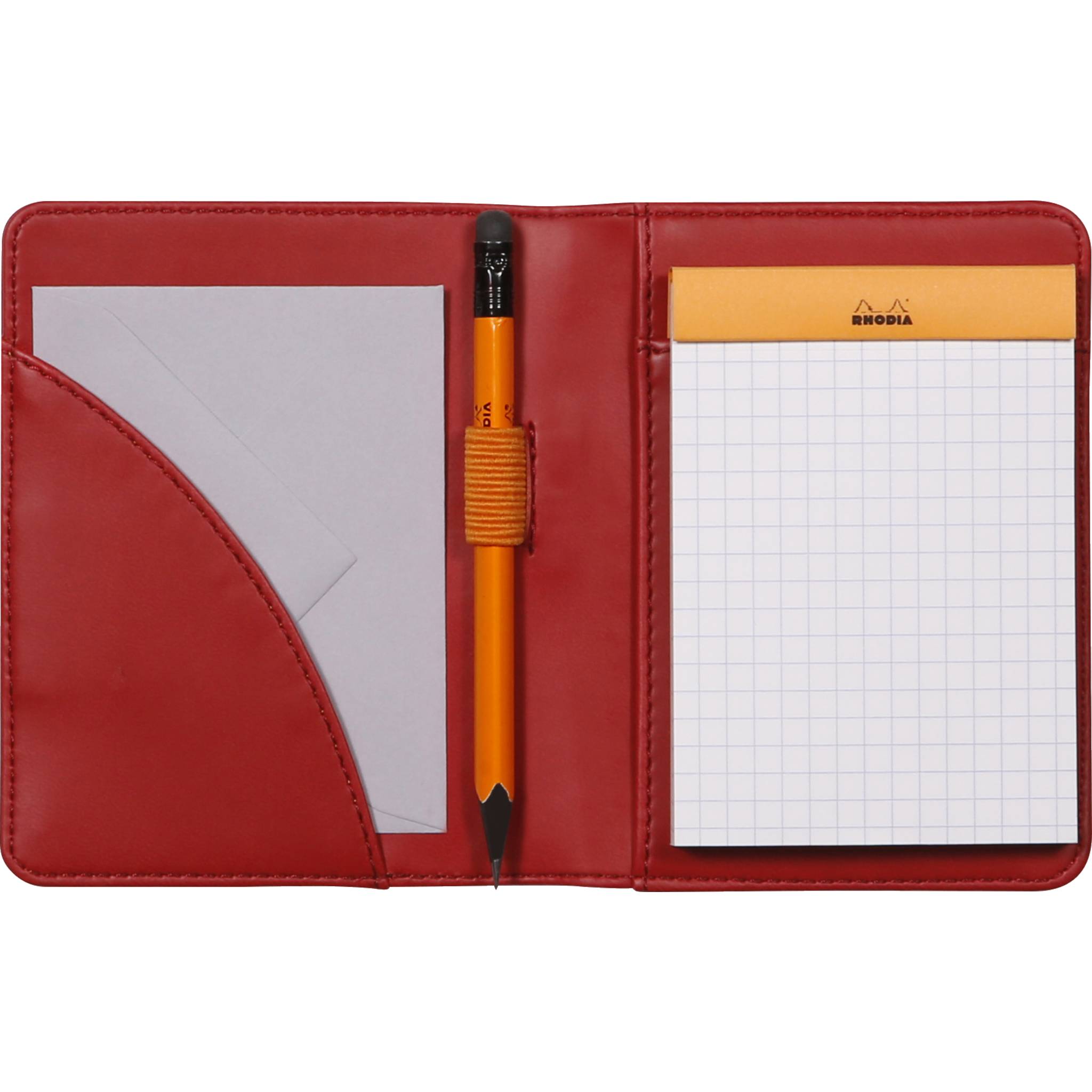 Rhodia Mappe für Block oder Notizheft A7, N°11 9,5x12,5 cm Mohnrot 211007C