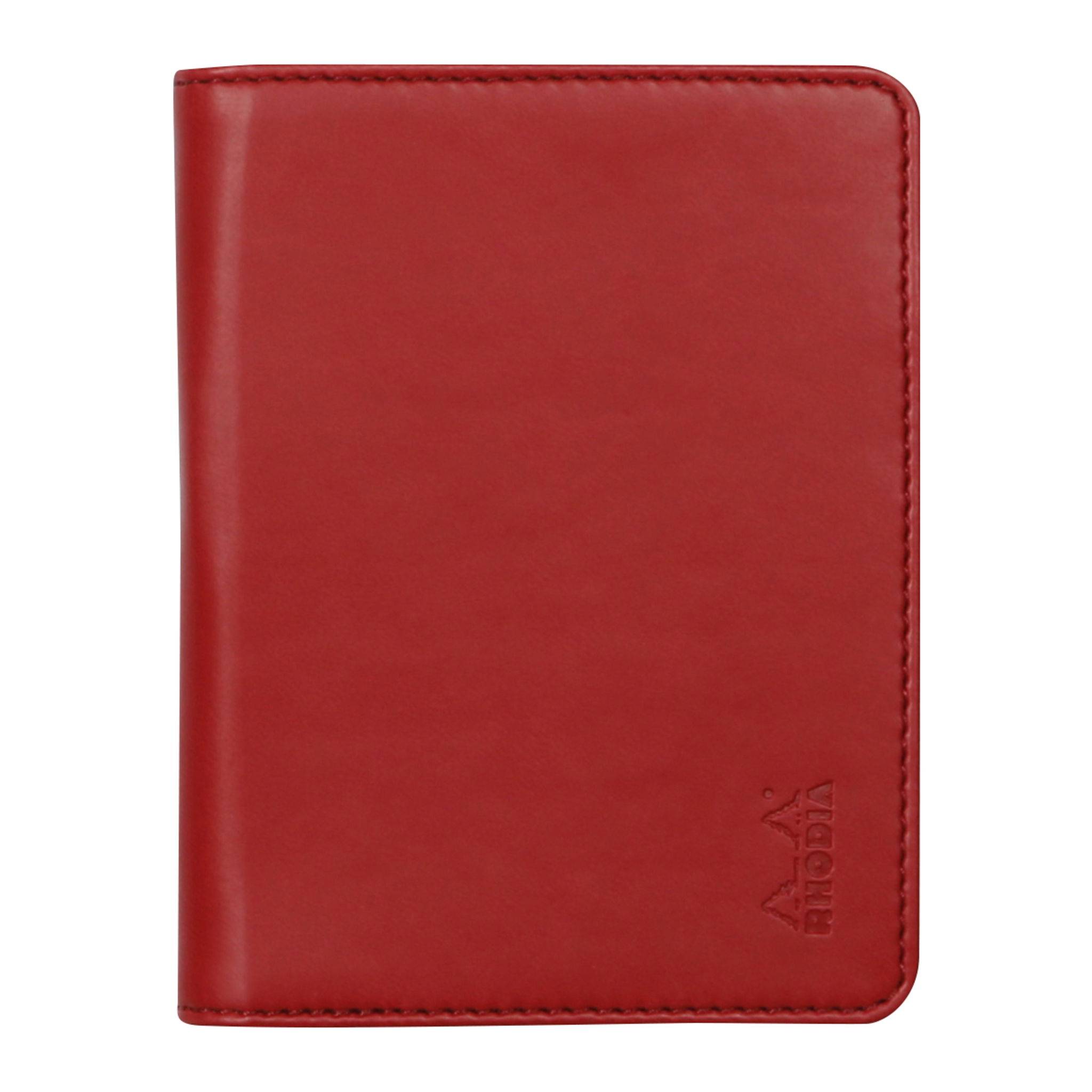 Rhodia Mappe für Block oder Notizheft A7, N°11 9,5x12,5 cm Mohnrot 211007C