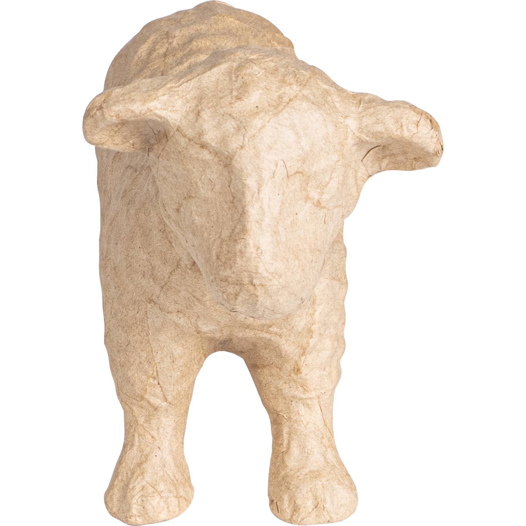 Décopatch Braunes Pappmaché, Schaf 23x10x16 cm - Kartonbraun SA235C