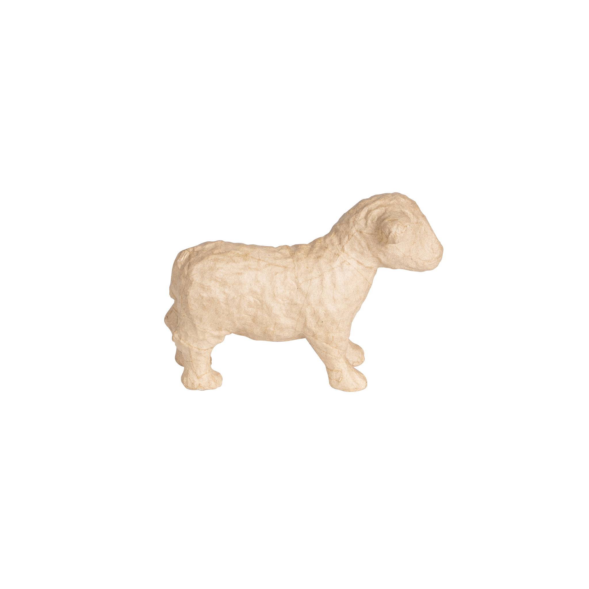 Décopatch Braunes Pappmaché, Schaf 23x10x16 cm - Kartonbraun SA235C