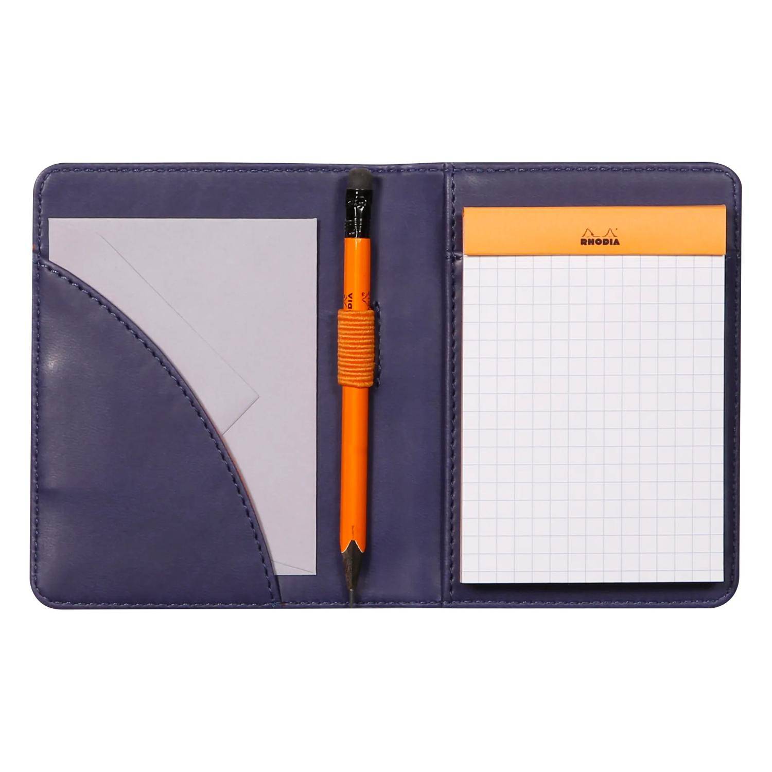 Rhodia Mappe Block oder Notizheft A7, N°11 9,5x12,5 cm Mitternachtsblau 211005C