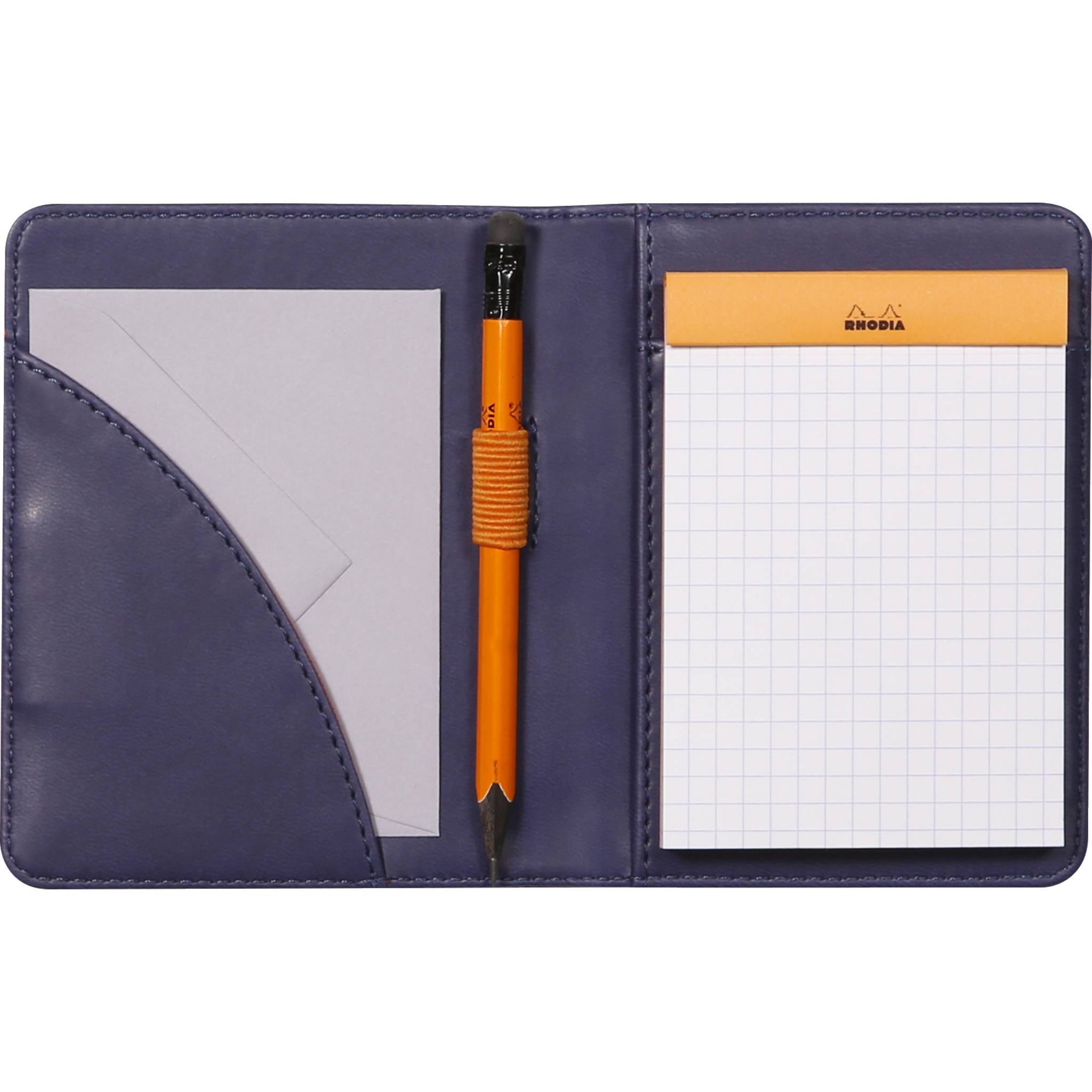 Rhodia Mappe Block oder Notizheft A7, N°11 9,5x12,5 cm Mitternachtsblau 211005C