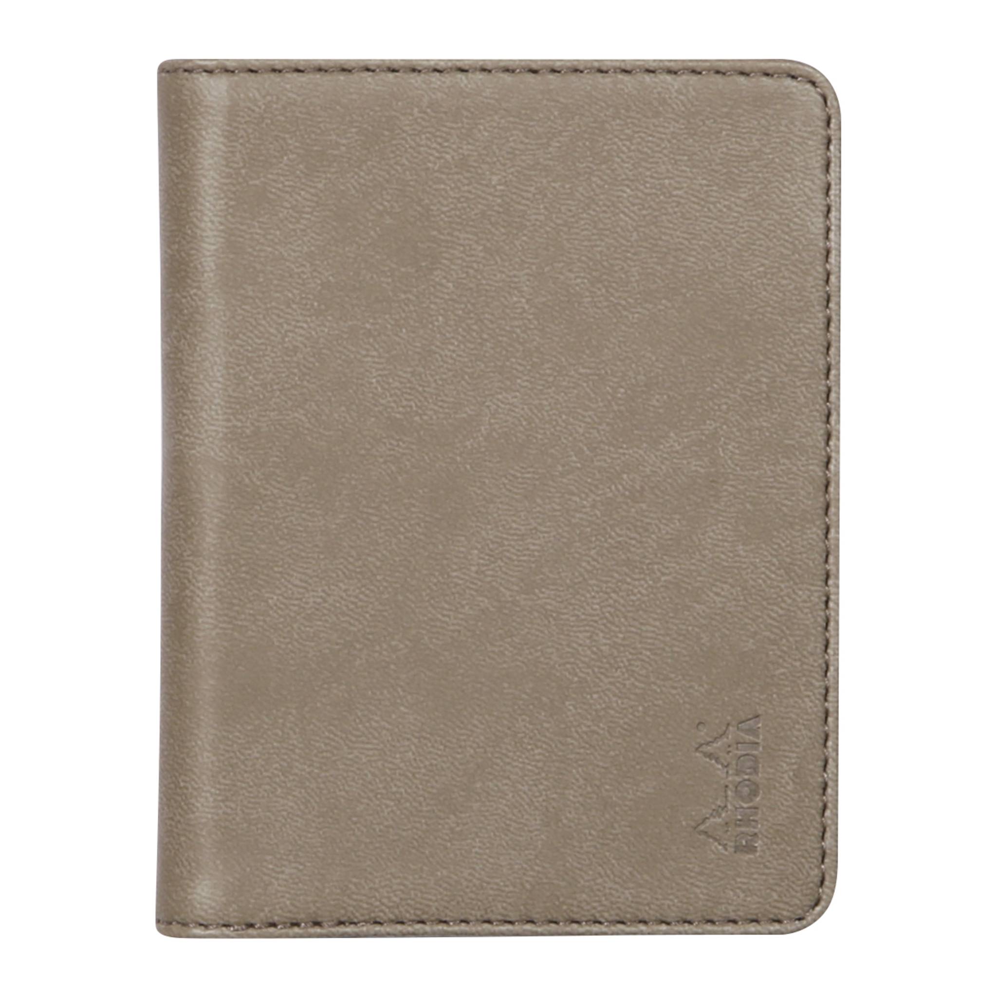 Rhodia Rhodiarama Mappe Block oder Notizheft A7, N°11 9,5x12,5 cm Taupe 211002C