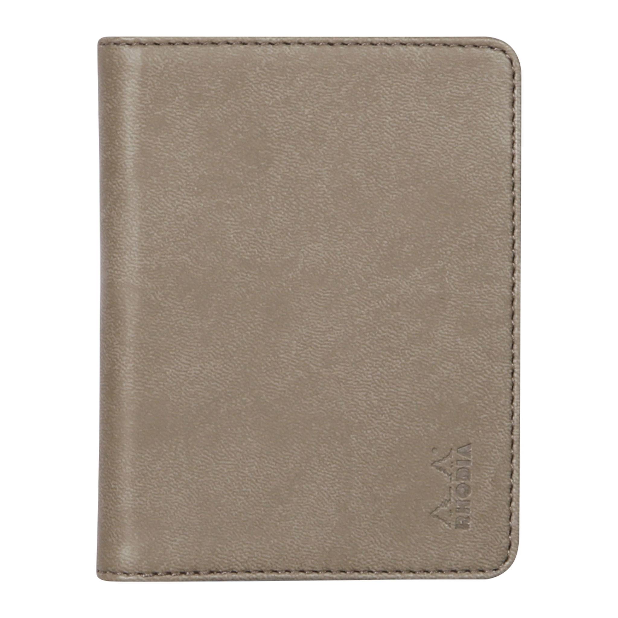 Rhodia Rhodiarama Mappe Block oder Notizheft A7, N°11 9,5x12,5 cm Taupe 211002C