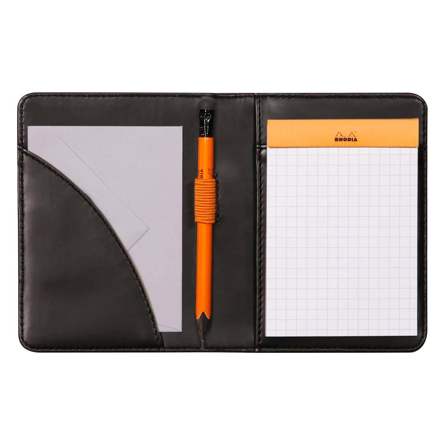 Rhodia Mappe für Block oder Notizheft A7, N°11 9,5x12,5 cm Schwarz 211001C