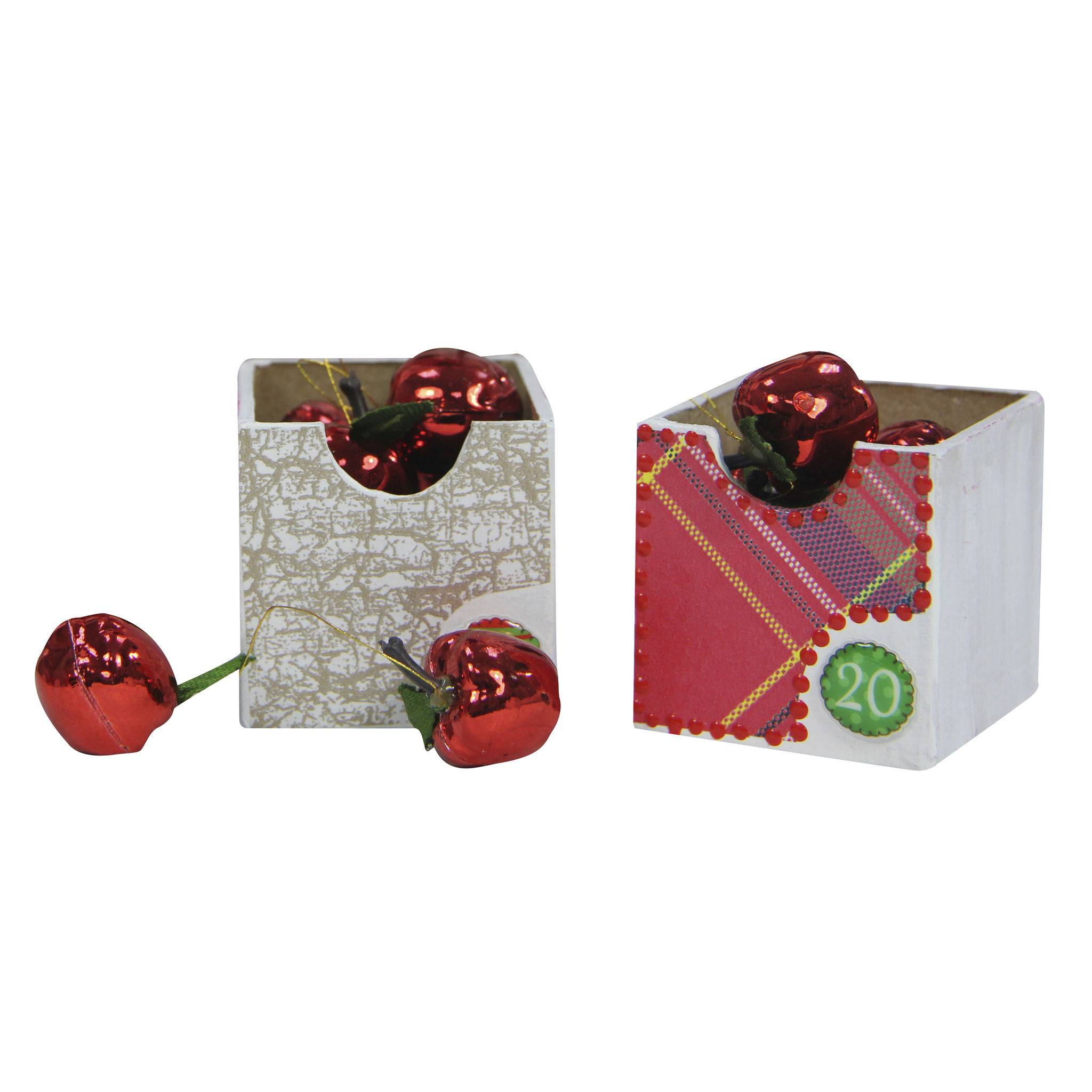 Décopatch braunes Pappmaché Regal/Adventskalender 25x25cm - Kartonbraun HD018O