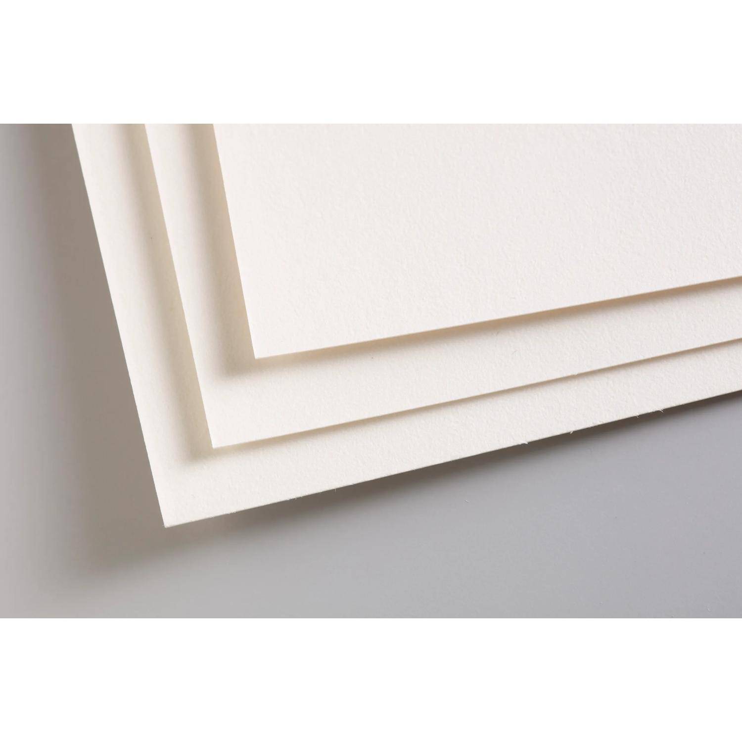 Clairefontaine Pastelmat, Papier Pastellmalerei, 5 Bogen A3, 360g Weiß 696010C