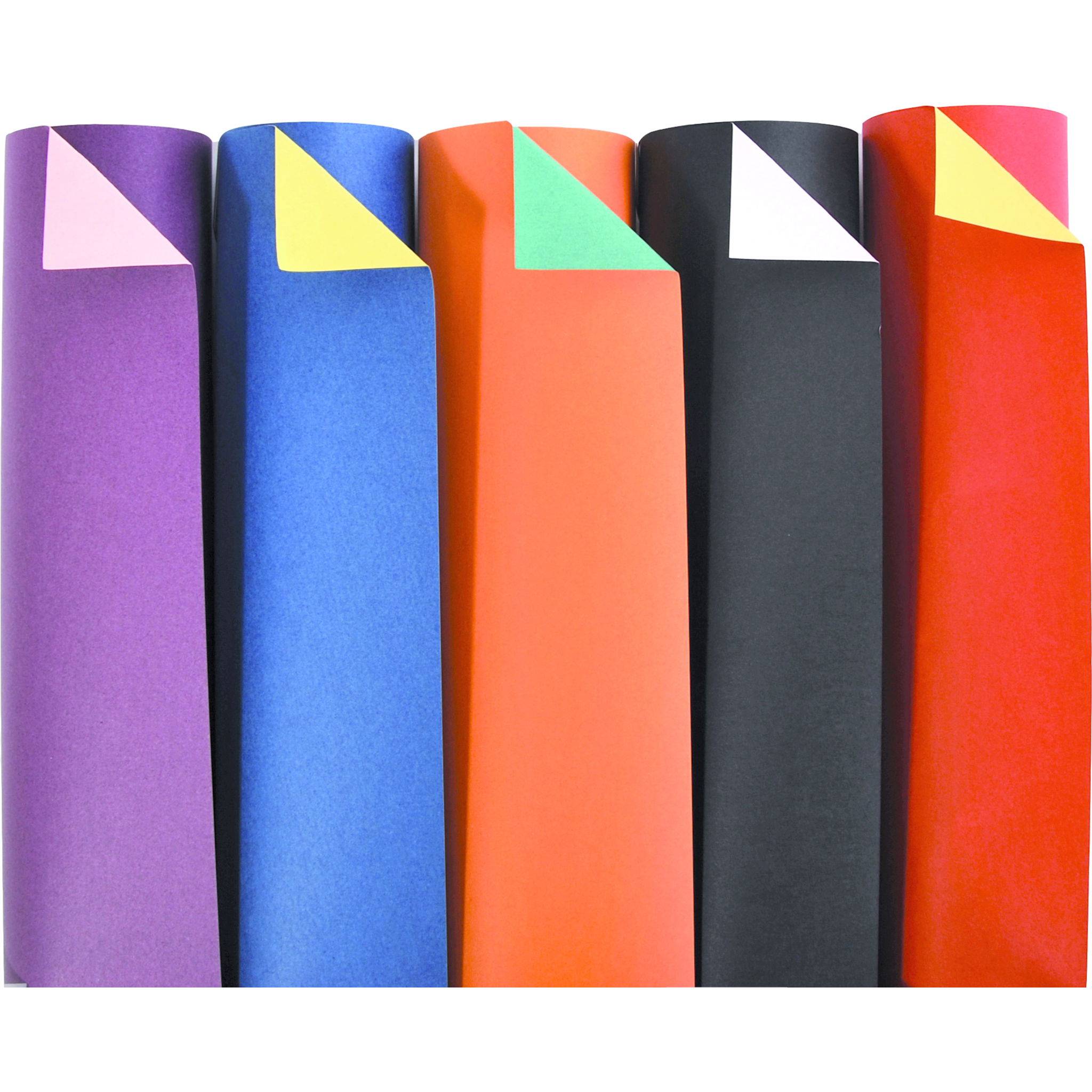 Clairefontaine Zweifarbiger Bastelkarton Pack. 50 Bogen 50x32,5cm Sort. 457399C