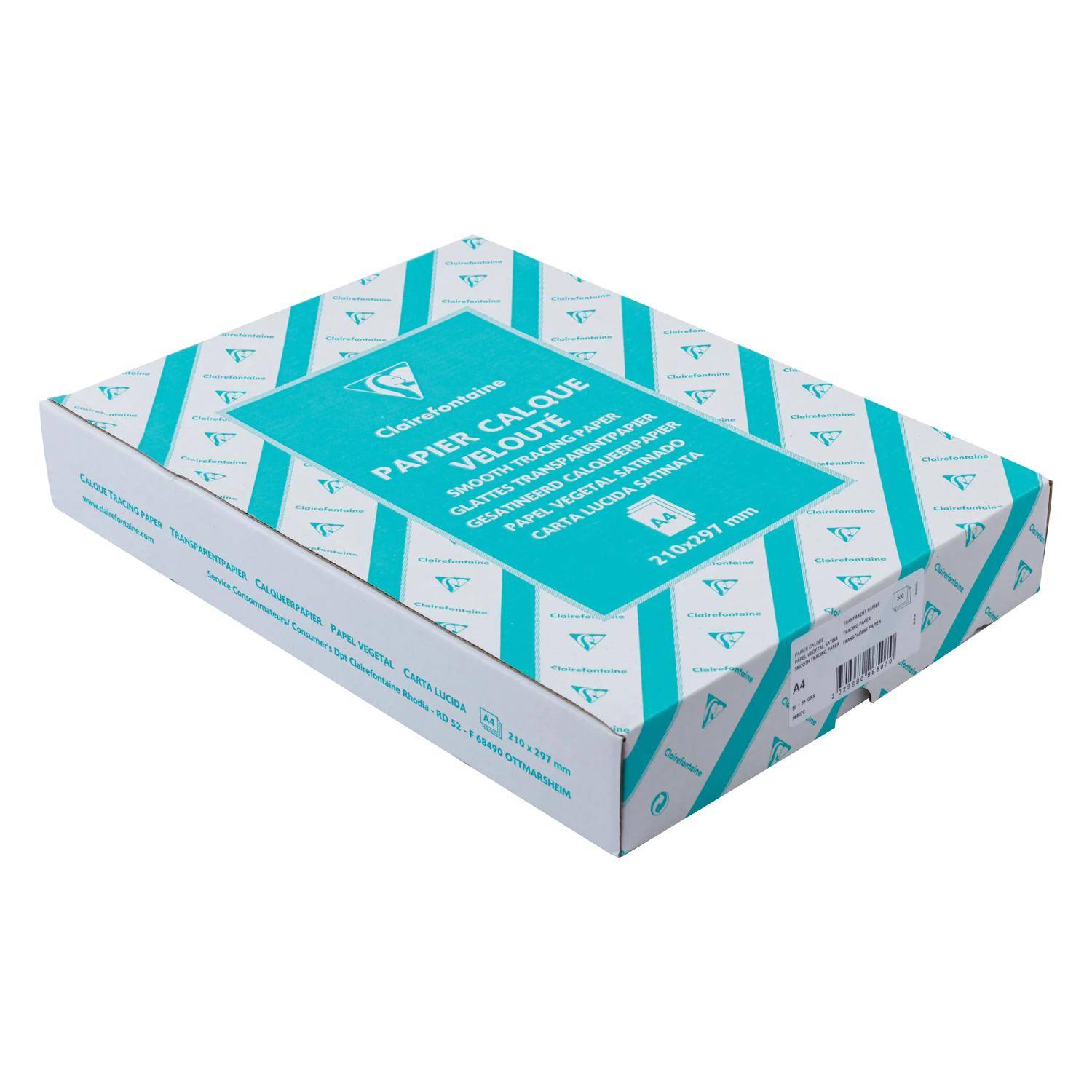 Clairefontaine Transparentpapier, Ries, 500 Blatt A4, 90/95g 96507C