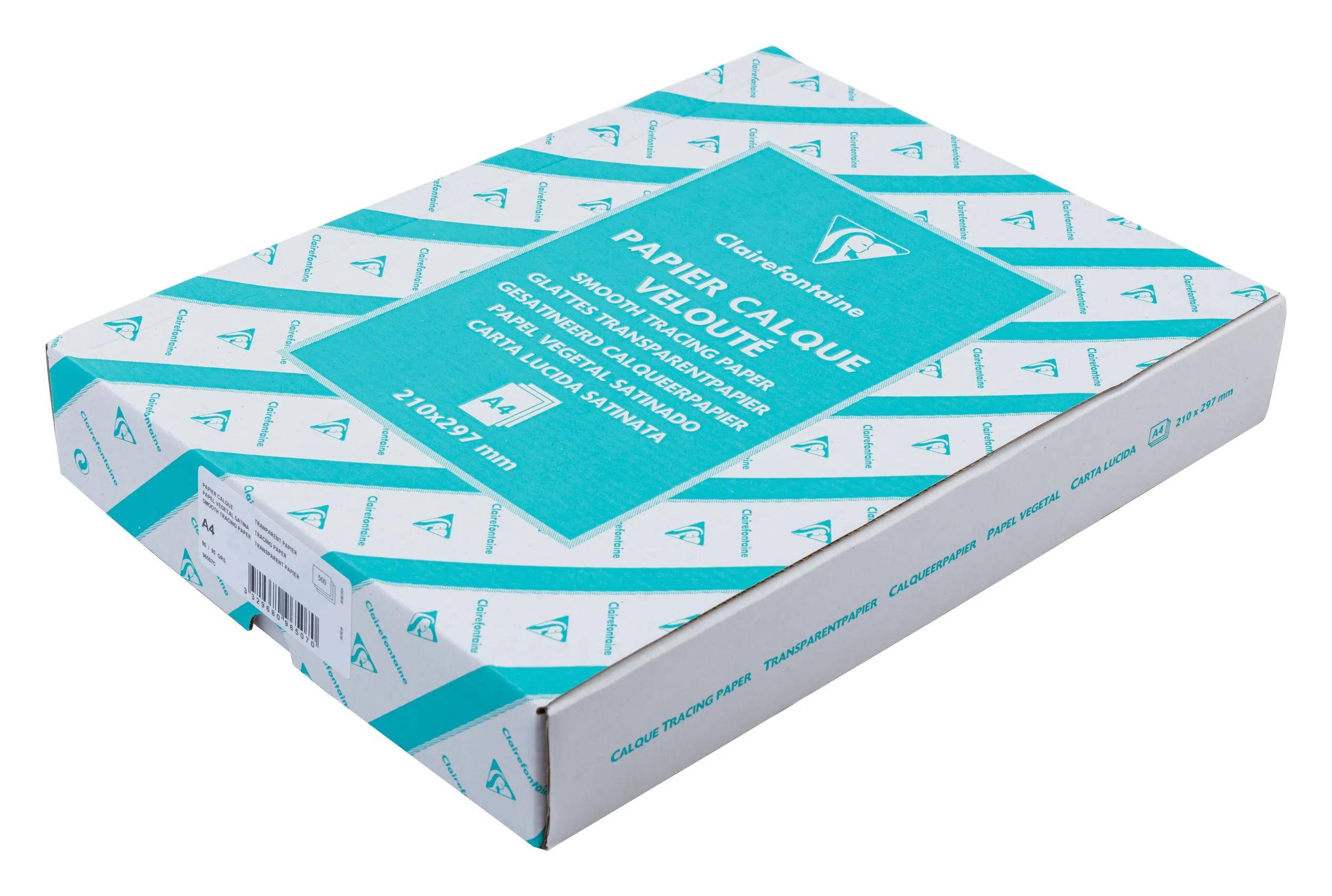 Clairefontaine Transparentpapier, Ries, 500 Blatt A4, 90/95g 96507C