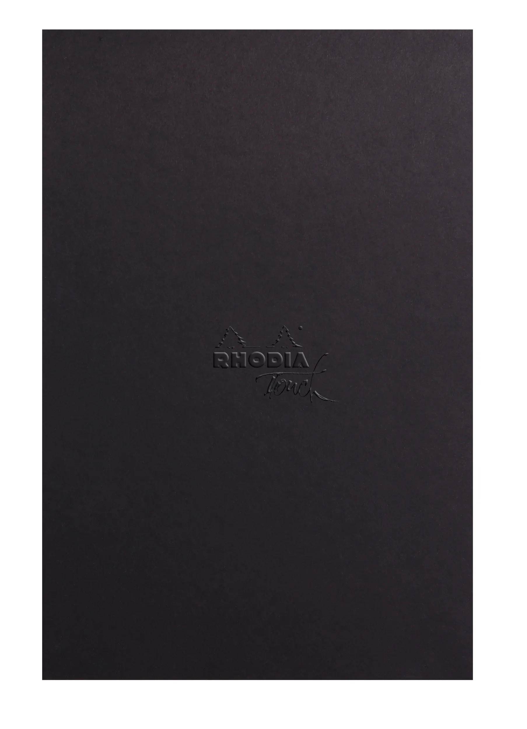Rhodia Touch Block A4 20 Bl Paint'ON-Papier extraweiß 250g Schwarz 116188C