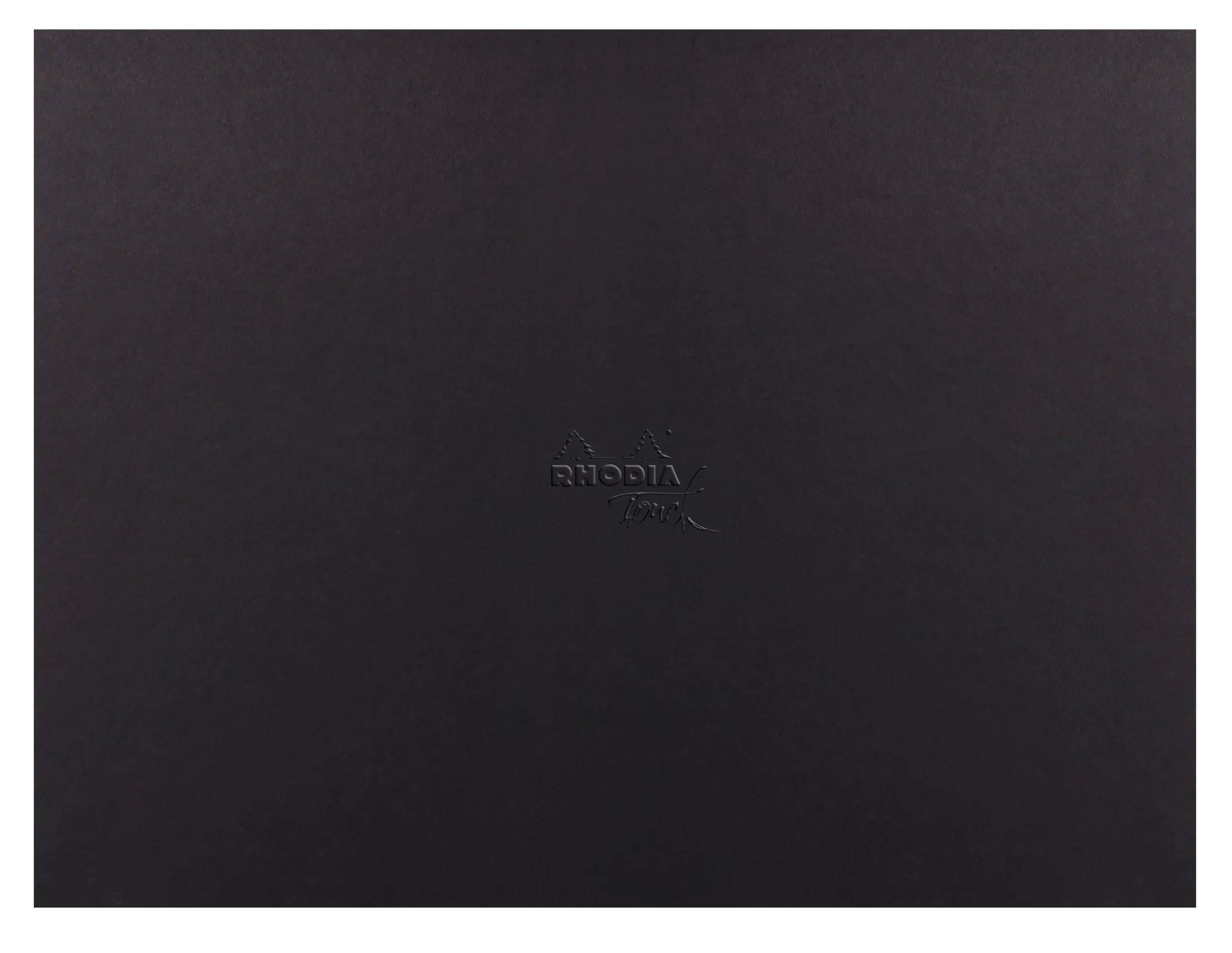 Rhodia Touch, Pad, Block 20 Bl extraweiß 250g, A3 Querformat Schwarz 116189C