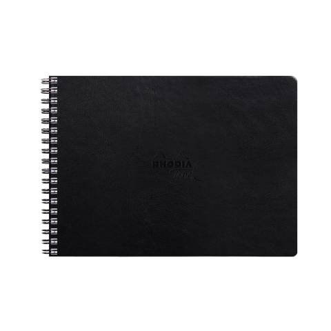 Rhodia Touch Book, Skizzenbuch 20 Bl extraweiß 250g, A4 Quer Schwarz 116180C